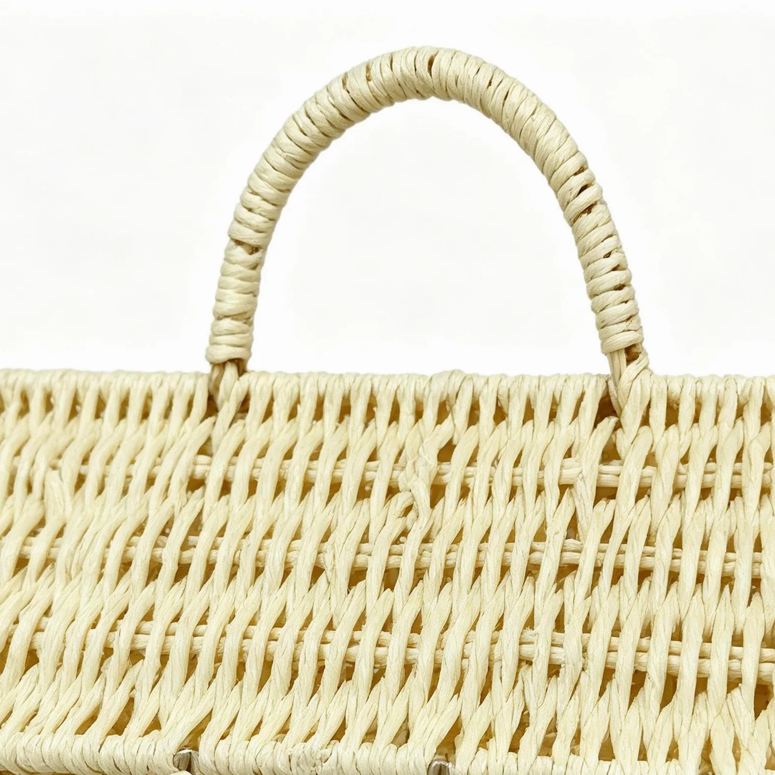 Cesto portaoggetti intrecciato a forma di casa con coperchio, ideale per casa, matrimonio, cucina, camera da letto, cameretta dei bambini e fattoria