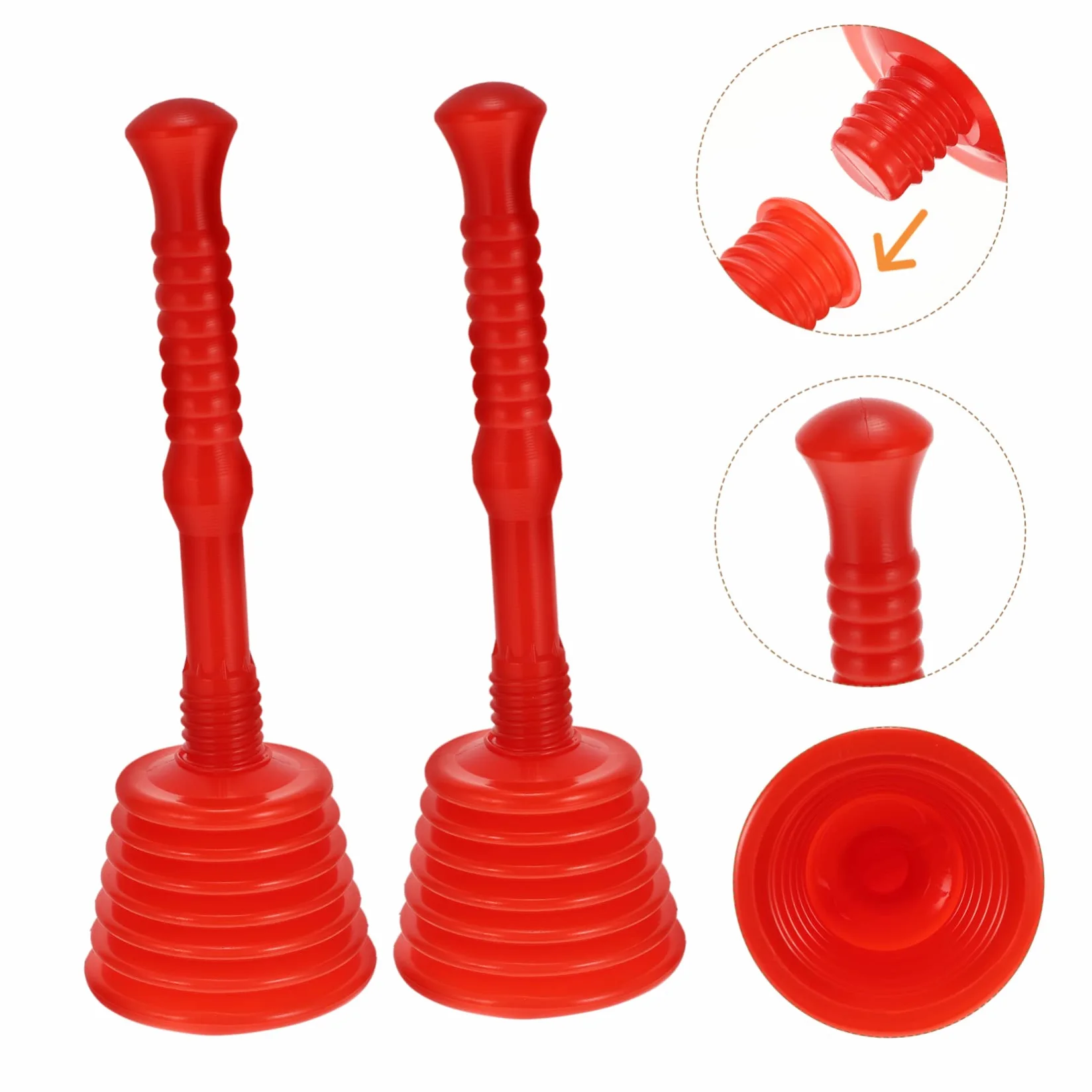 TOPBATHY 4pezzi Sturalavandini Gomma con Manico Ergonomico per Pulizia di Scarichi e Tubature Casa e Ufficio
