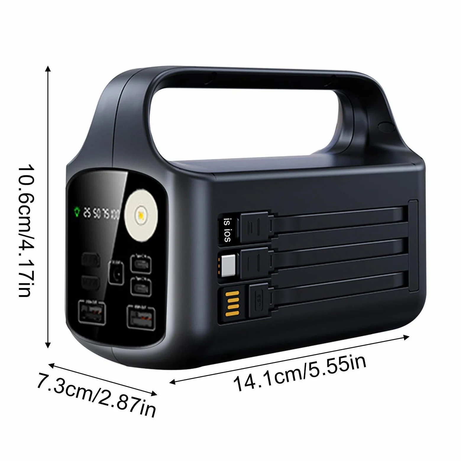 Generico Torcia da Campeggio Power Bank Portatile con Batteria Integrata | Lampada da Campeggio LED per Emergenza per Viaggi Escursionismo Arrampicata Avventura Tempesta Uomo Donna