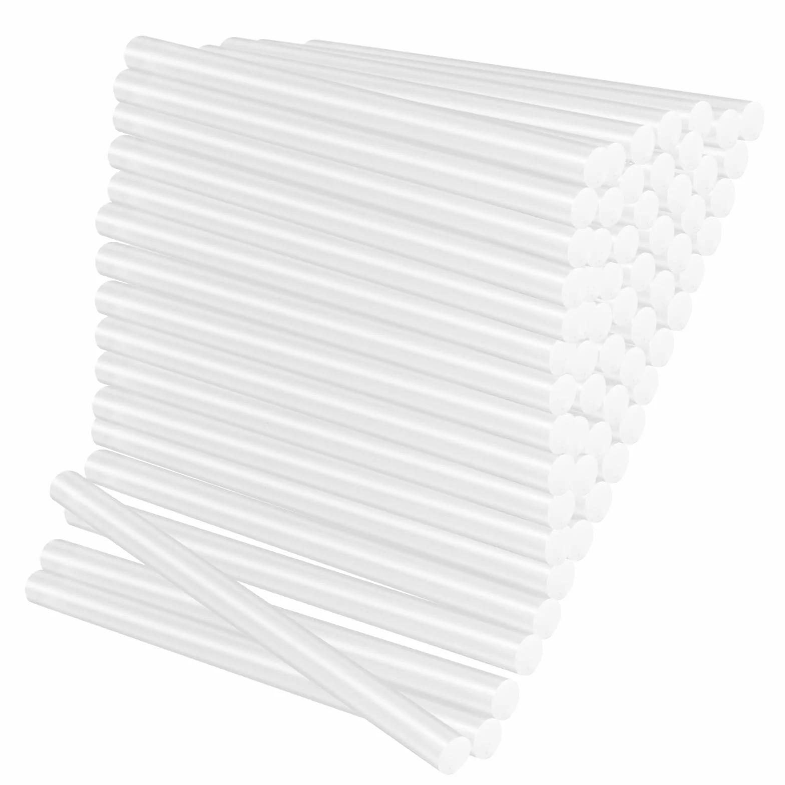 100 Pezzi Colla a Caldo 7mm x 100mm Stick per Pistola, Ricariche Trasparenti Asciugatura Rapida