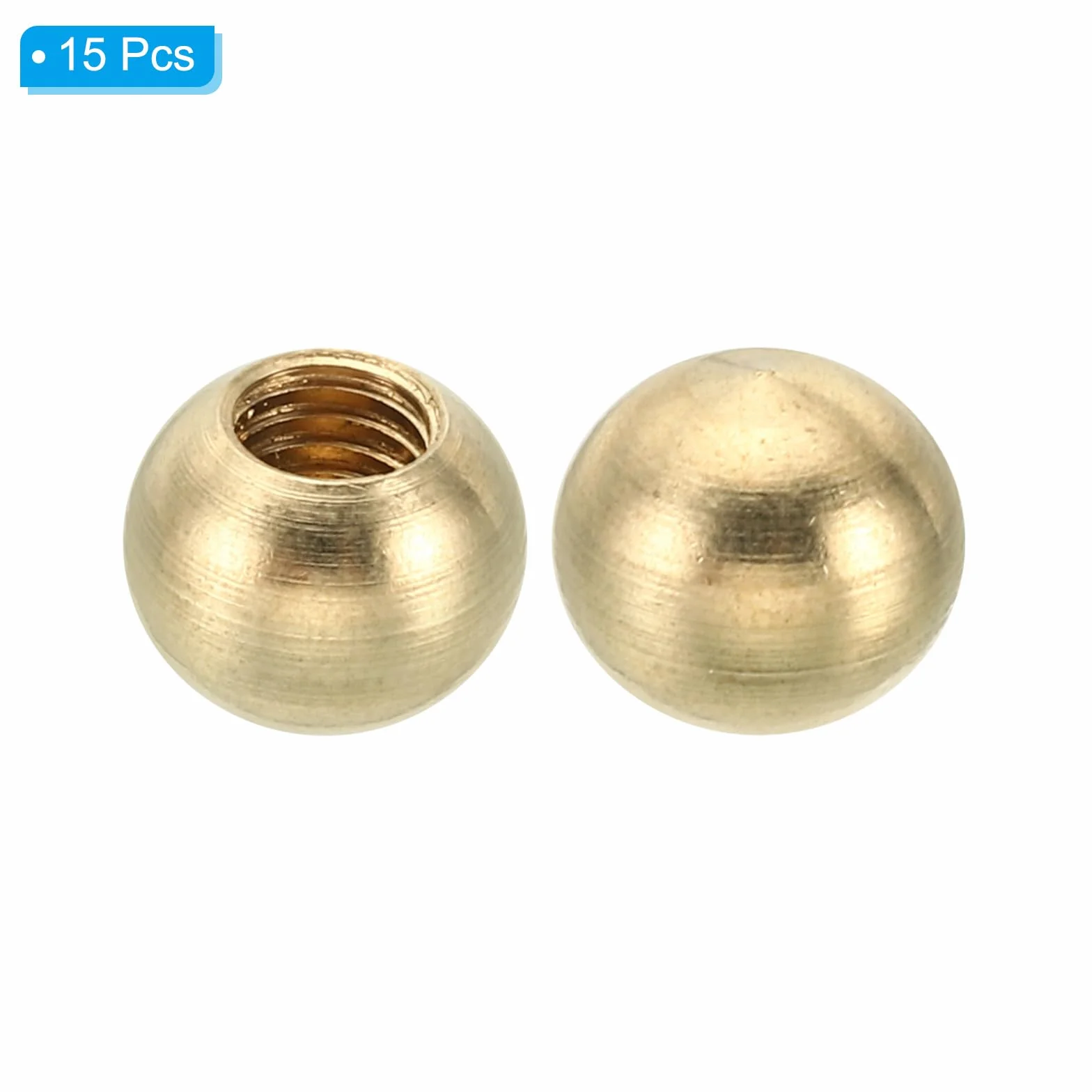 PATIKIL M6x1 Tappo Dadi Manopola Ottone Sfera Lampada Decorazione Vite 12mm