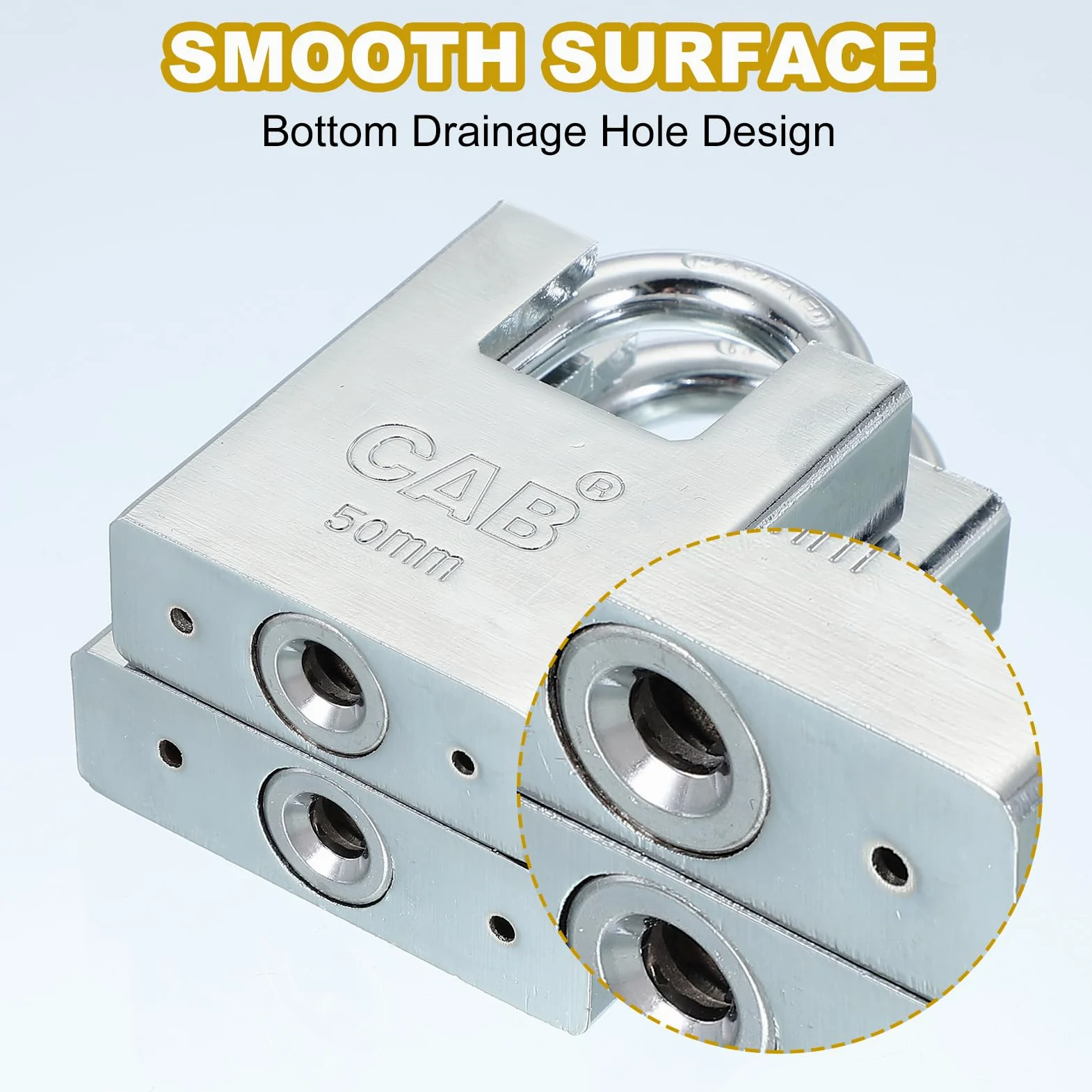 PATIKIL Lucchetti In Acciaio Inossidabile 68mm (2-11/16"), 2 Pezzi Lucchetti Ad Alta Sicurezza Con Chiavi Diverse Lucchetto Scudato Con Archetto Rinforzato E Chiavi, Argento