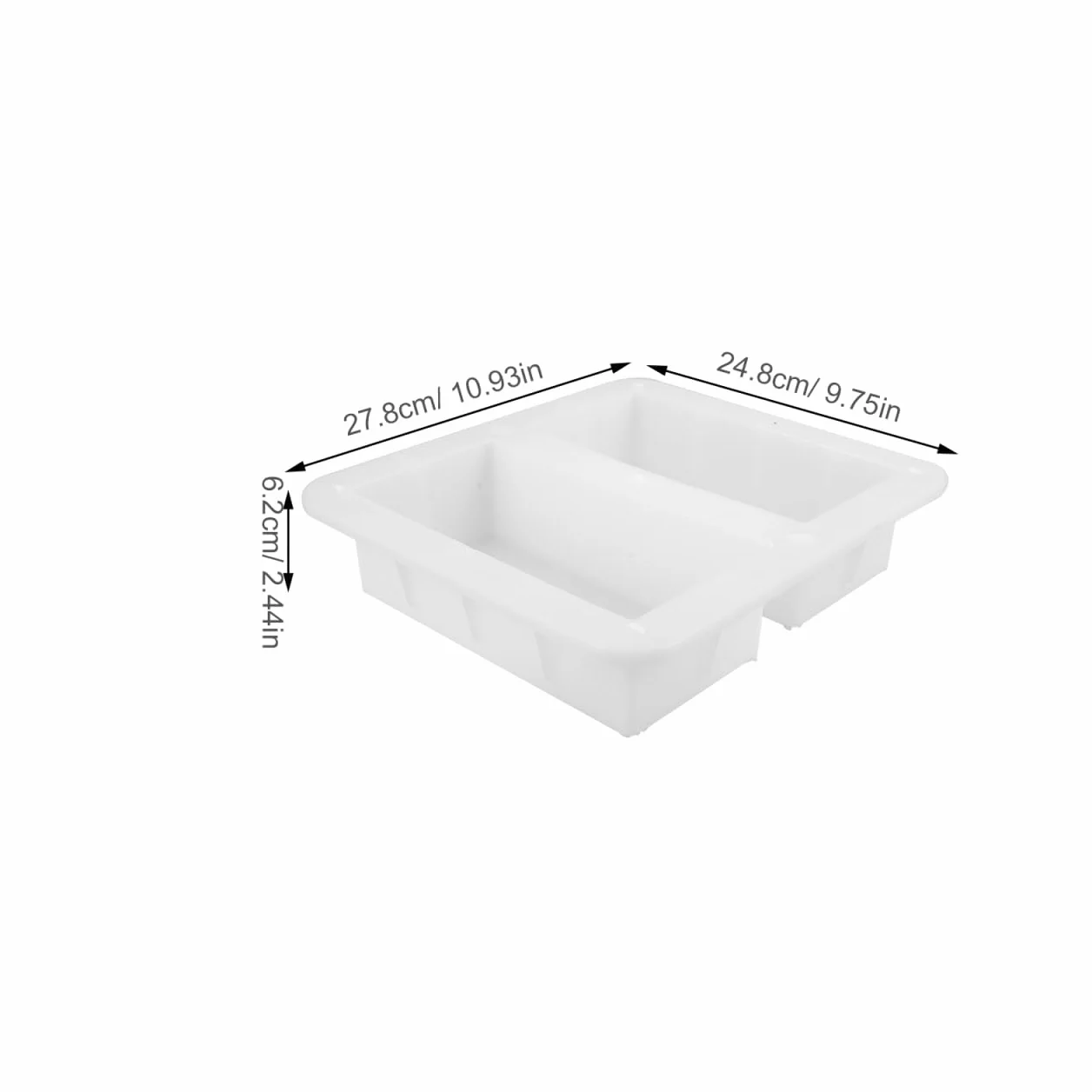 Supvox Stampo rettangolare olandese per mattoni: 20 x 10 x 6,2 cm, stampo in plastica per mattoni in cemento per esterni, giardino, pavimentazione, pietra, balcone, cemento, stampi decorativi