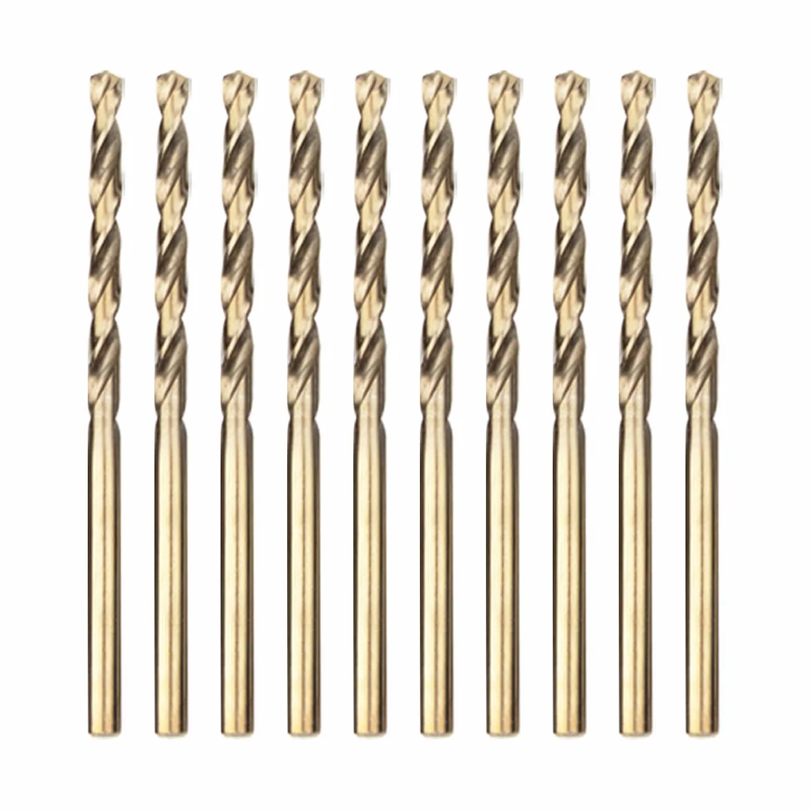 Punte Elicoidali HSS-Co 2.0mm DIN 338 per Acciaio Inox e Metallo 10pcs