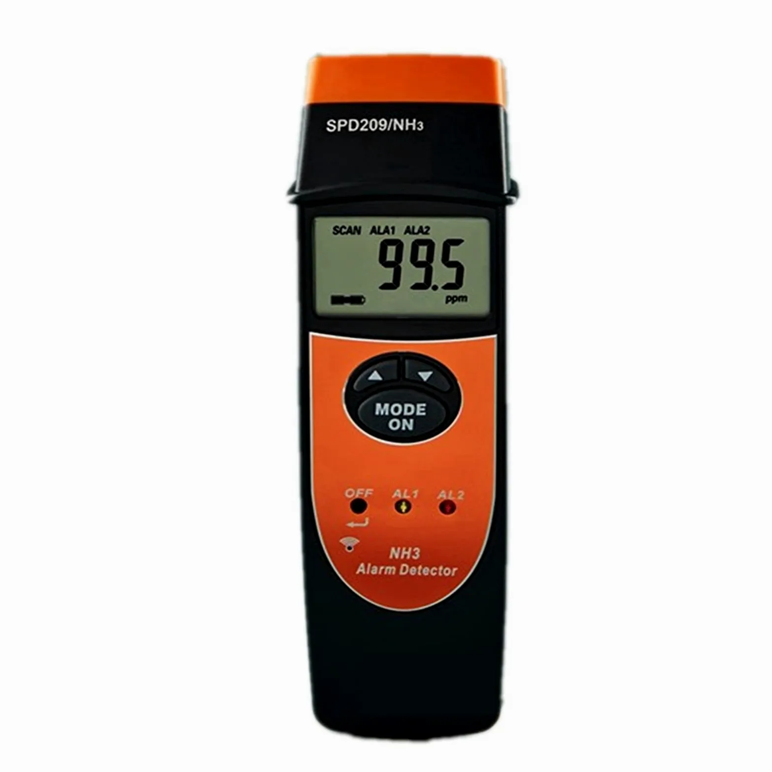 Misuratori della qualità dell'aria, Digitale portatile. Lcd. Ammoniaca NH3. Rilevatore di gas 0-10. 0ppm. Sound Light Alarm precisa 0. 13:00 Display della retroilluminazione del monitor di perdita di