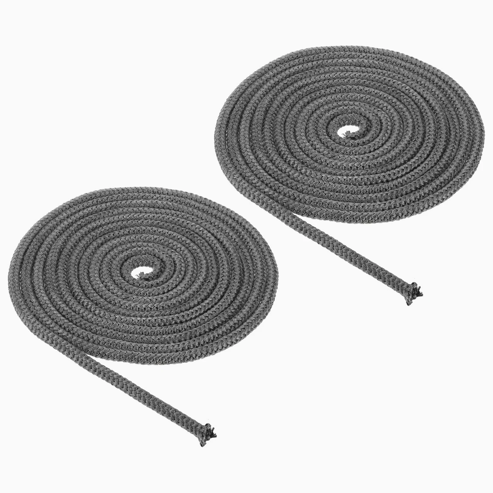 PATIKIL 2Pcs Guarnizione Per Stufa 10mm x 5 Metri Per Stufe Nero | Cordone Rotondo In Fibre Di Vetro Grafite, Resistente Ad Alta Temperatura, Porte Di Camini