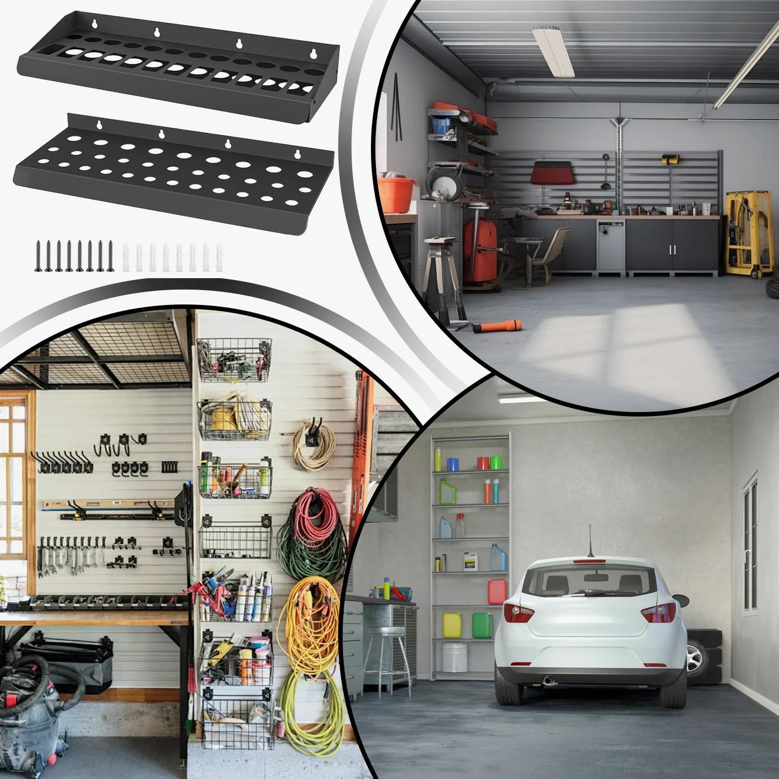Rastrelliera Porta Cacciaviti Multifunzionale Organizer Porta Attrezzi | Rastrelliera da Parete in Ferro Robusto per Cacciaviti Multifunzionale, Portautensili per Dormitorio, Casa, Officina, Soggi