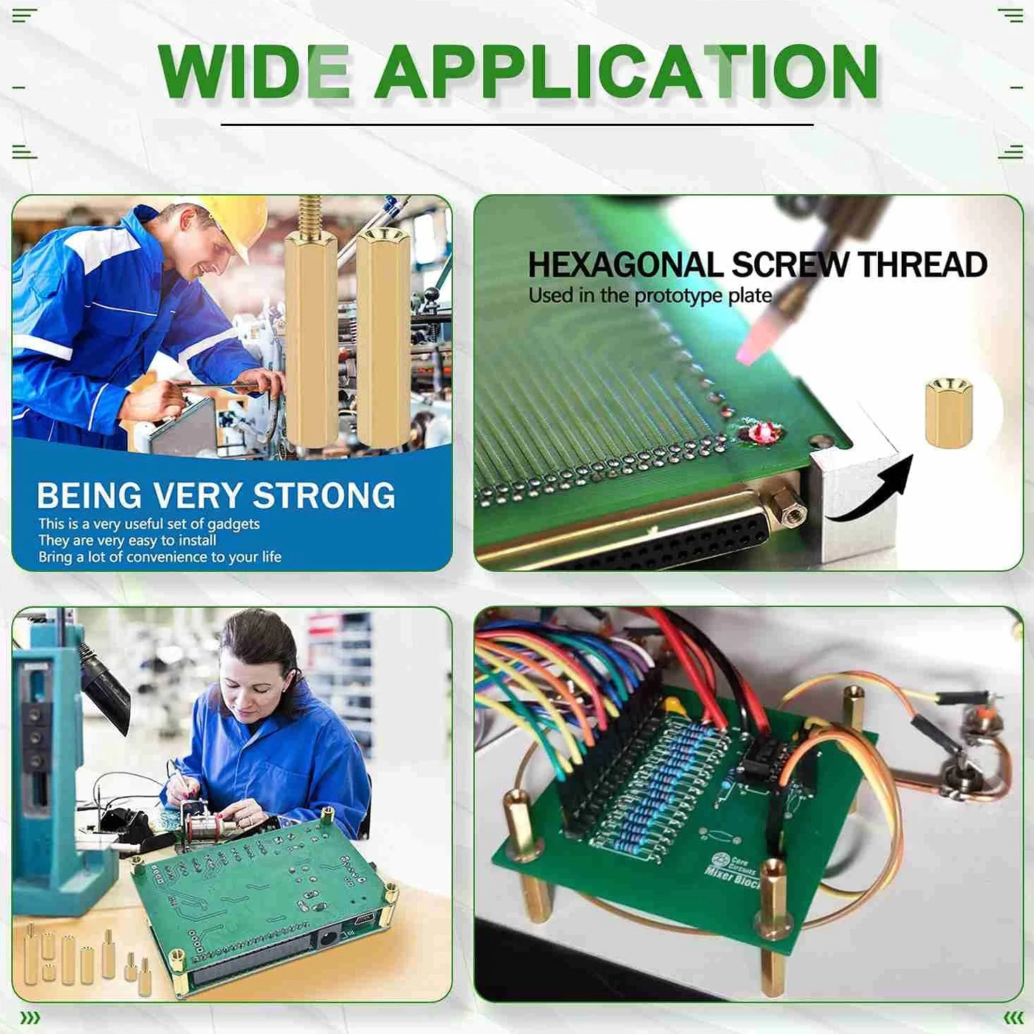 Kit Distanziatore Esagonale M3 Ottone 240 Pezzi per PCB Scheda Madre