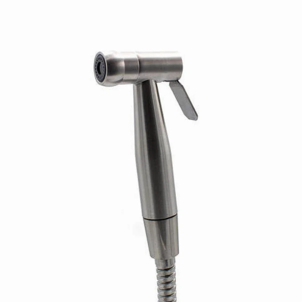 Kit doccetta Portatile per WC - Set ugello di Spinta in Acciaio Inossidabile per doccetta Portatile da Parete