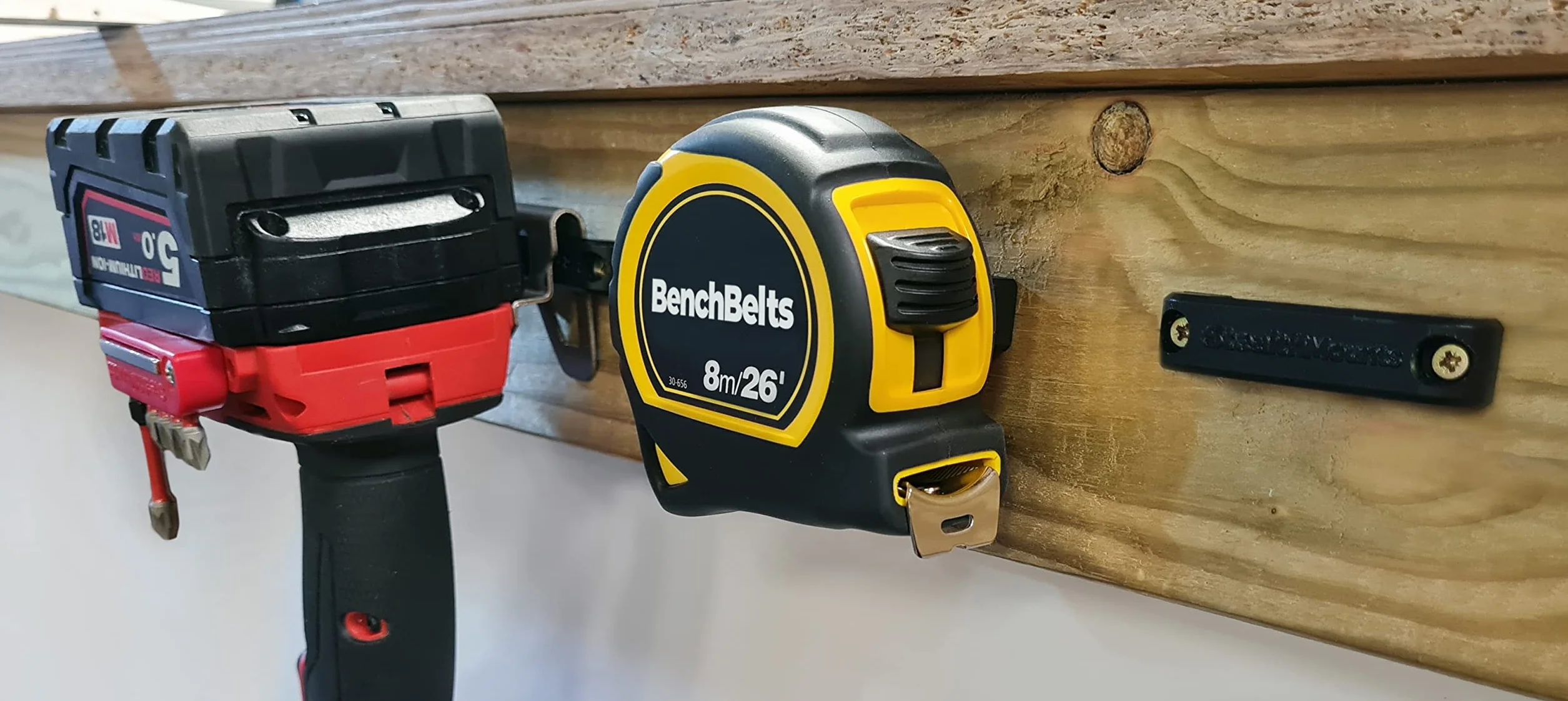 StealthMounts Cintura da banco supporto universale per attrezzi set da 6 pezzi blu