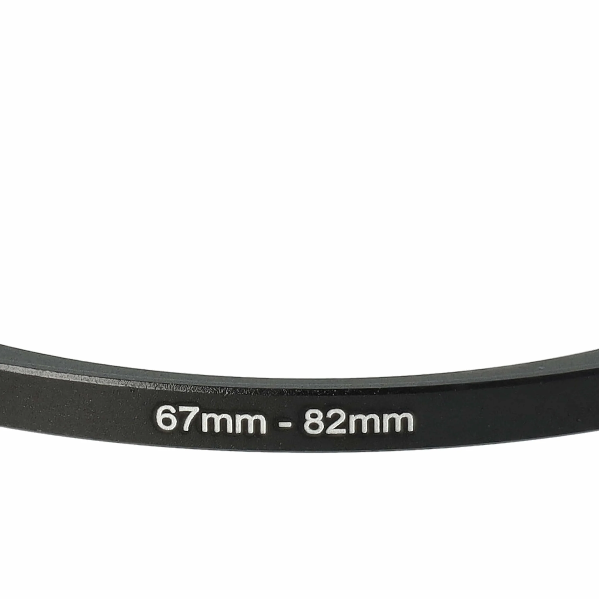 vhbw anello step-up 67mm - 82mm per obiettivo fotocamera - Adattatore filtro, metallo nero