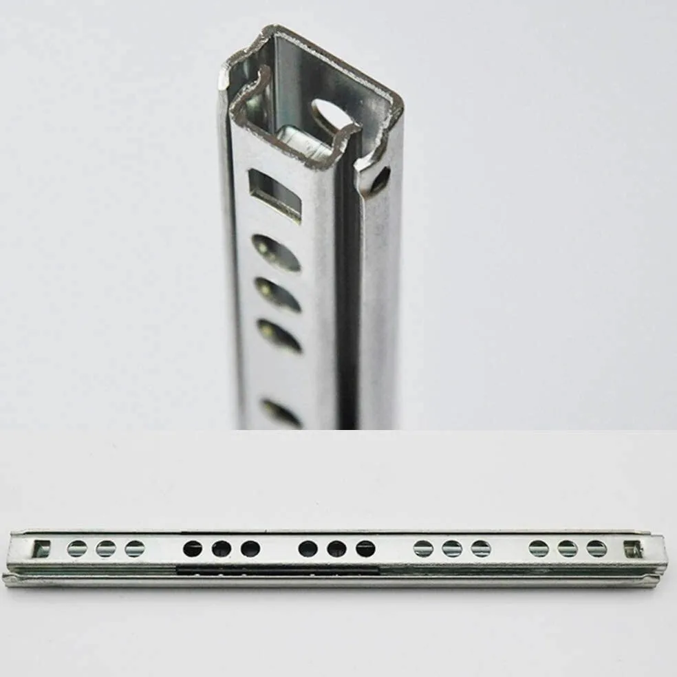 Binari cassetti scorrevoli Guide per cassetti Guida del cassetto, binari a Due sezioni a Due Vie, Sfere in Acciaio a Doppia Fila, Scorrimento Lisci, nessun Rumore, scivoli del Corridore del cassetto,