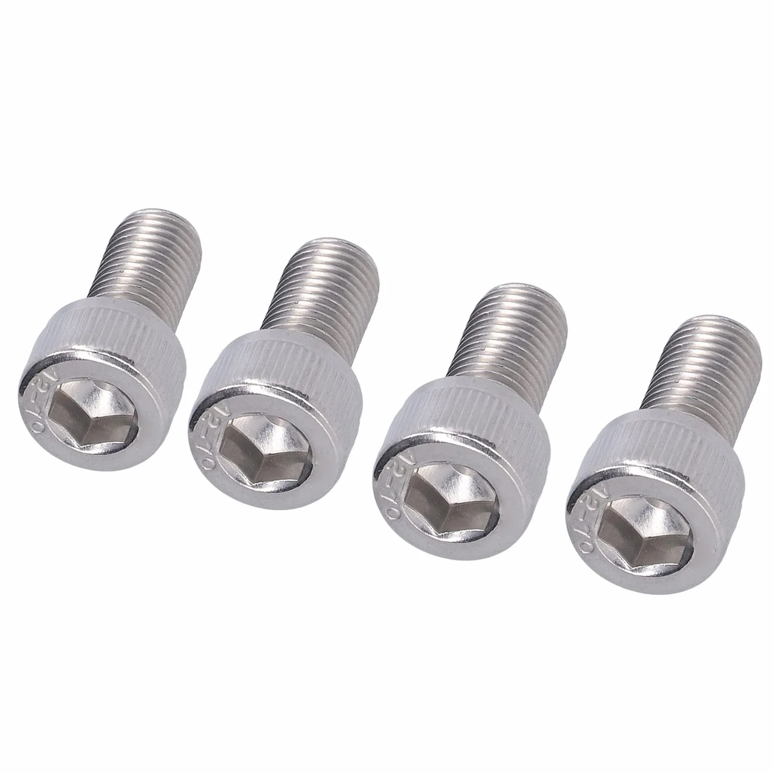 Bullone Esagonale M10x1.25 Acciaio Inossidabile A2 Vite a Passo Fine 4 Pezzi