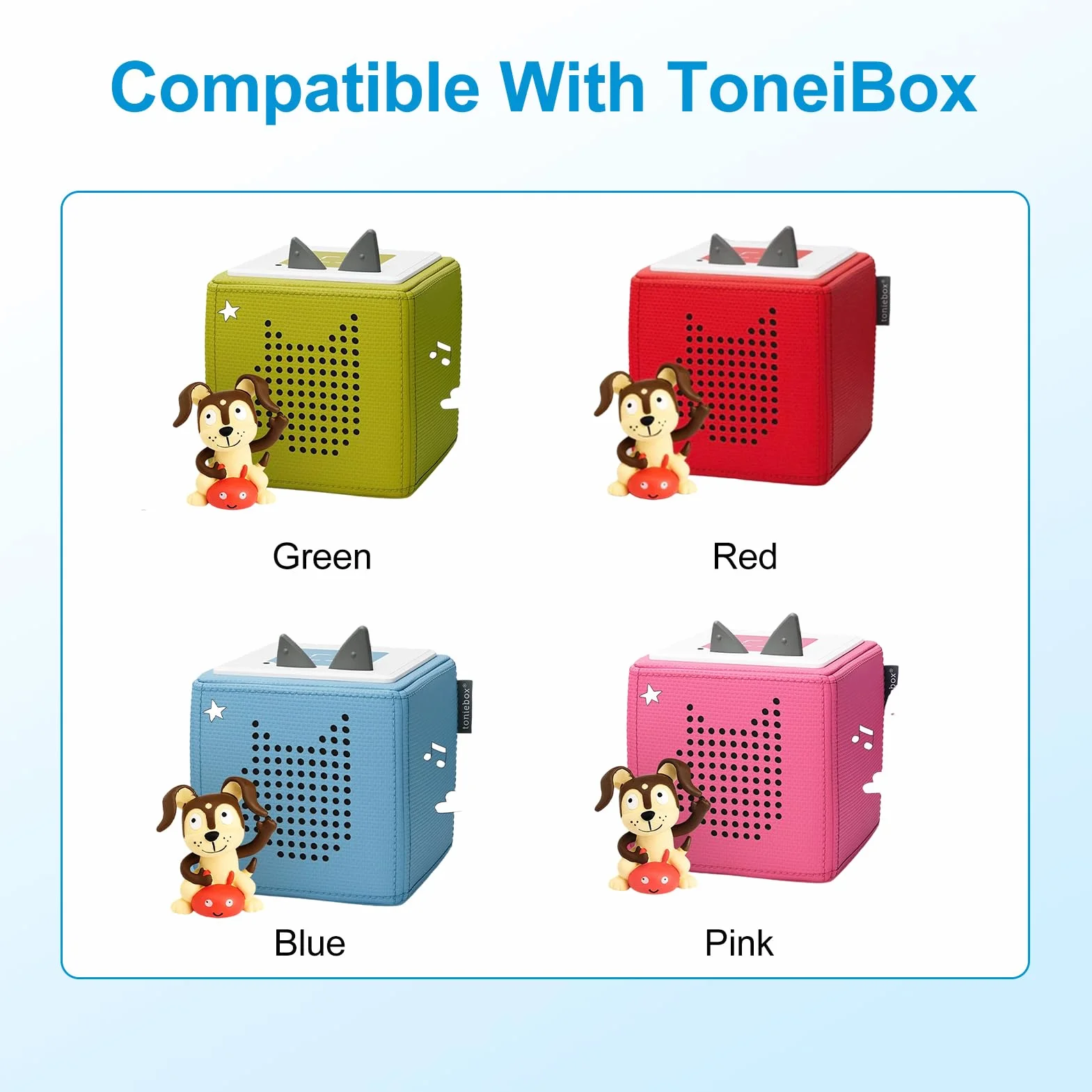 Stazione di ricarica USB Compatibile con Toniebox, caricatore rapido 9 V sicuro con protezione da sovratensione e sovracorrente, accessorio compatibile per box musicale portatile