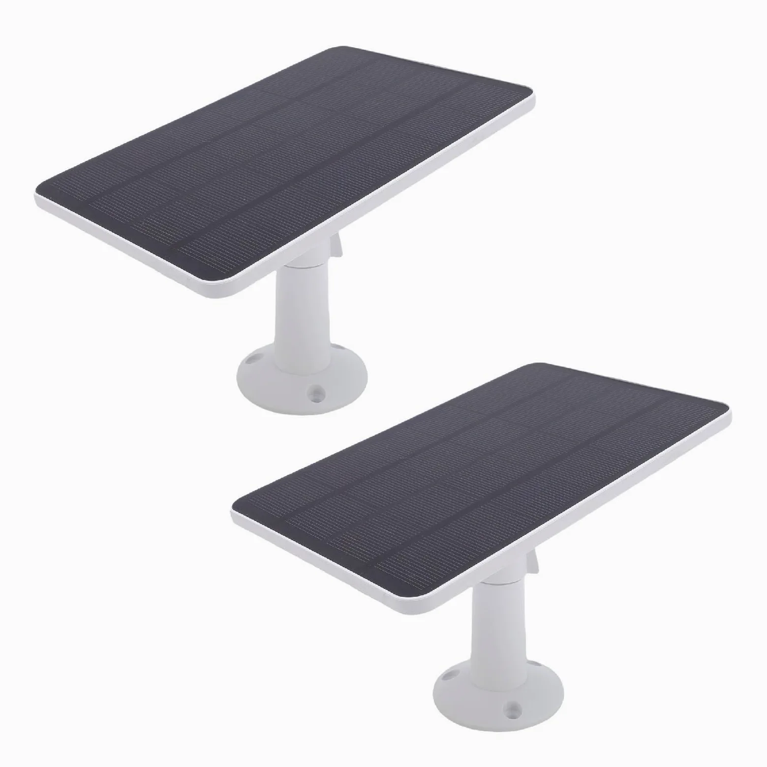 Yctze Campanello con Batteria a Pannello Solare da 10 W - Pannello Solare con Staffa e Cavo da 9,8 Piedi - Compatibile con Videocitofono 2, 3 e 4 - Ricarica e Installazione Efficienti