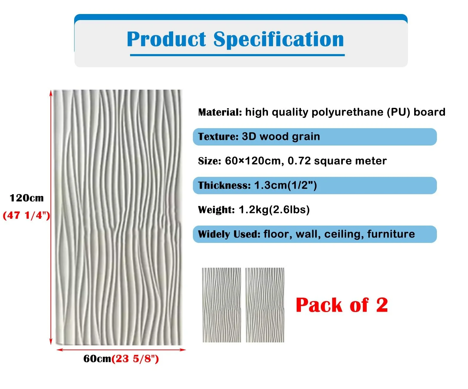 Pannelli Decorativi per Pareti Set da 4 Pannelli Murali 3D Ondulati in PU, Moderno Rivestimento | Rivestimento Murale Impermeabile Bianco per Pareti Decorative, Corridoio, Hotel, Ristorante, Reception e Spazi Commerciali