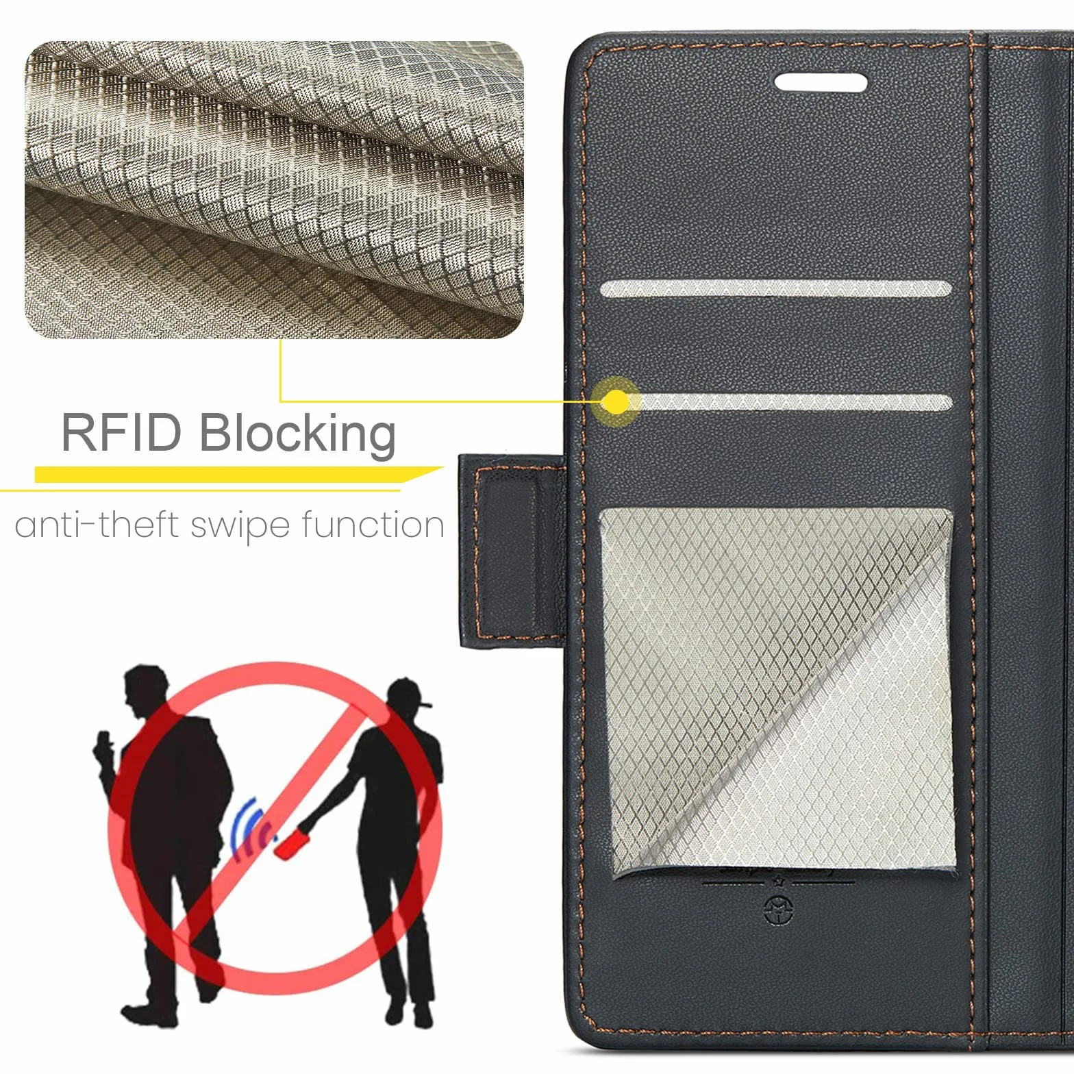 Cover per Xiaomi Redmi Note 11 4G/ Note 11S 4G Custodia Portafoglio [Blocco RFID] Pelle PU Wallet Case Flip Libro con Porta Carte Flip Case per Redmi Note 11/ Note 11S 4G/ Note 12s 4G, Nero