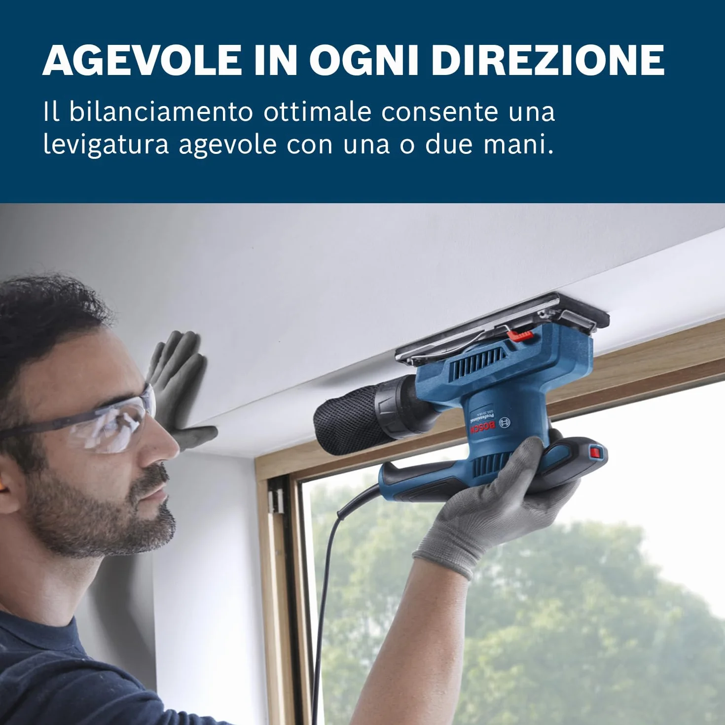 Bosch Professional Levigatrice orbitale a filo GSS 20-18 A (incl. sacchetto raccoglipolvere, piastra perforata)