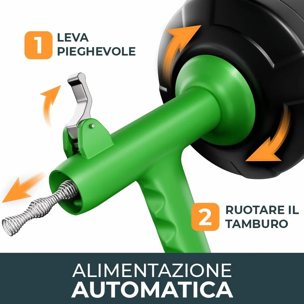 Meisterfaktur Sonda Sturatubi 7,5 m - Funzione Automatica - Idraulica Stura Lavandini