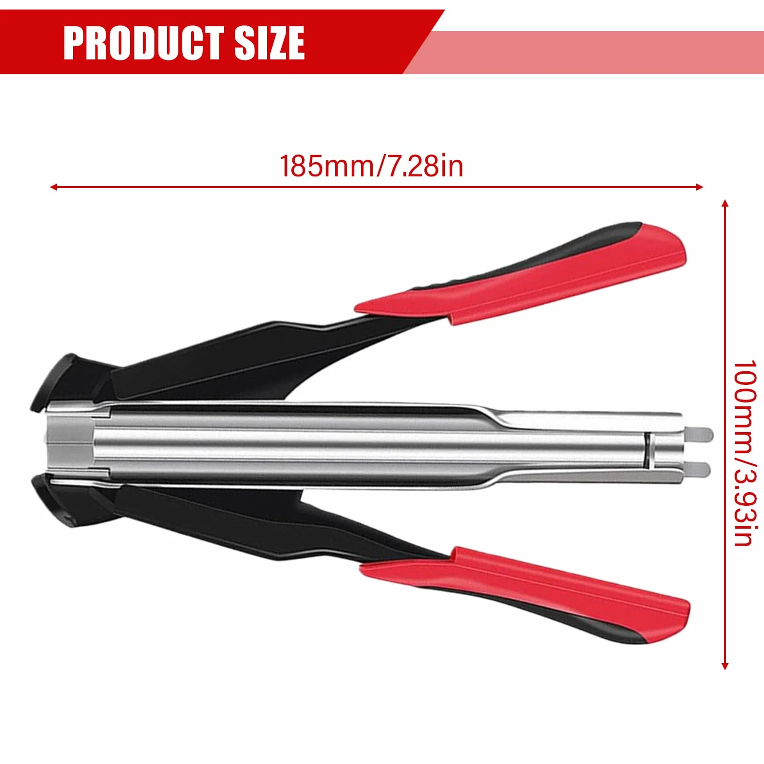 Hog Ring Pliers Set with 500 Rings, Automatic Fence Tool, Sausage Clipper, Animal Cage Secure Ring Pliers