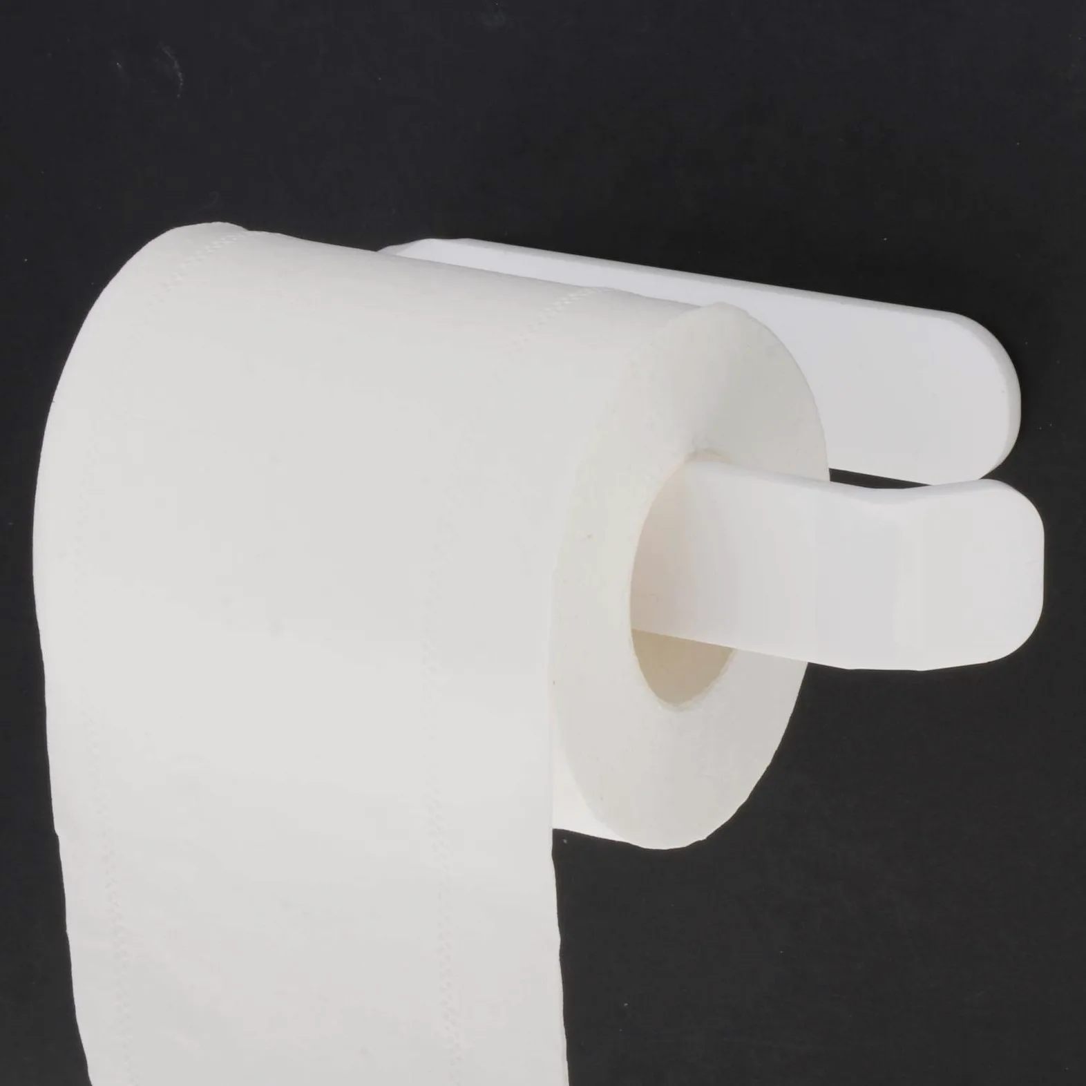 XYNSNDB Portarotolo Adesivo Acrilico Bianco per Bagno e Cucina Installazione Semplice Senza Foratura Supporto a Parete per Carta velina