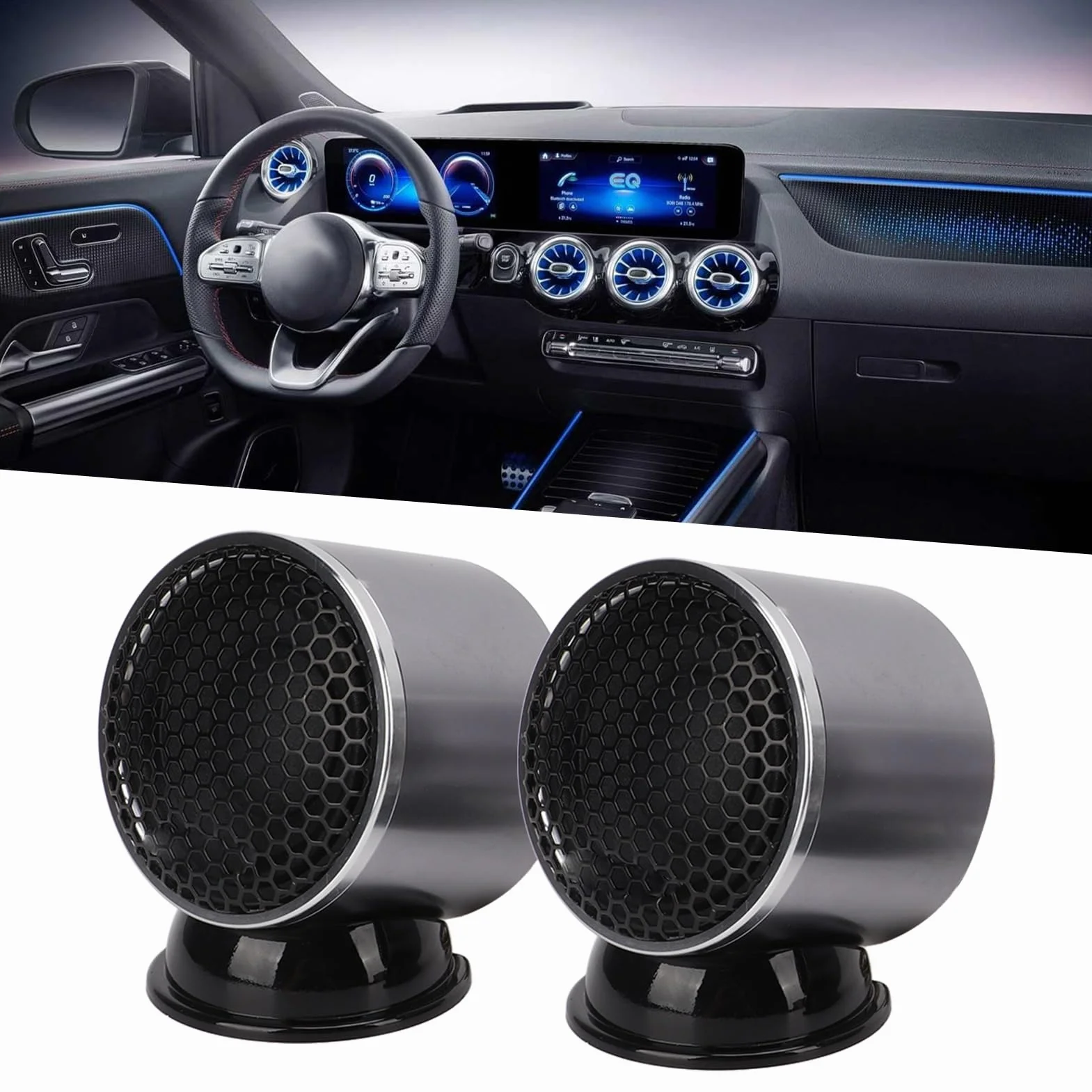 Auto Altoparlanti a Media Taglio 110w a Bassa Perdita a Bassa Perdita Crossover Stereo Altoparlante Surround per L'aggiornamento 'audio 'auto