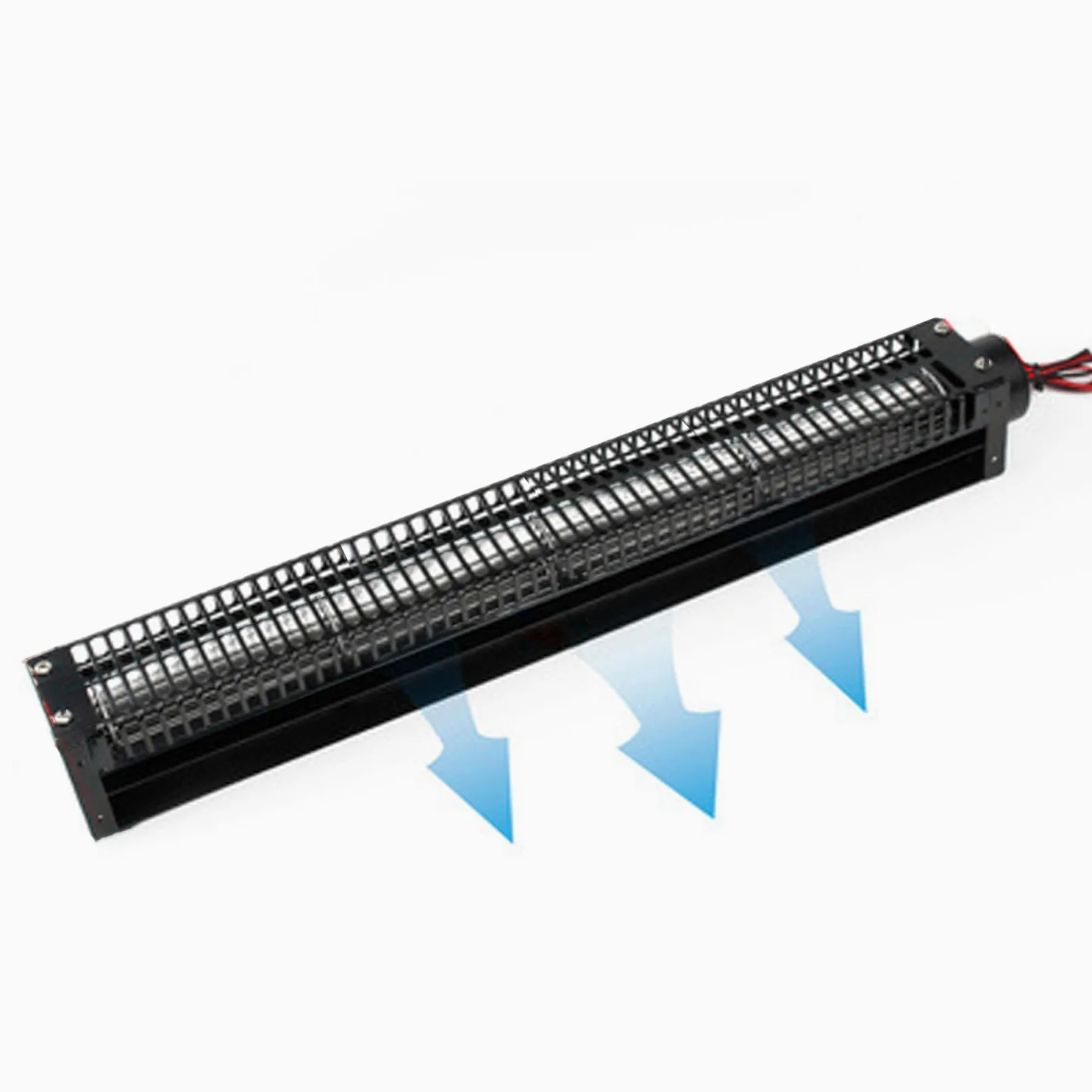 Ventilatore Tangenziale con Protezione da Surriscaldamento Nero | Realizzato in acciaio al carbonio, girante maggiorata, silenziosa, adatta for ascensori, camere da letto, ecc.(50350,12V)