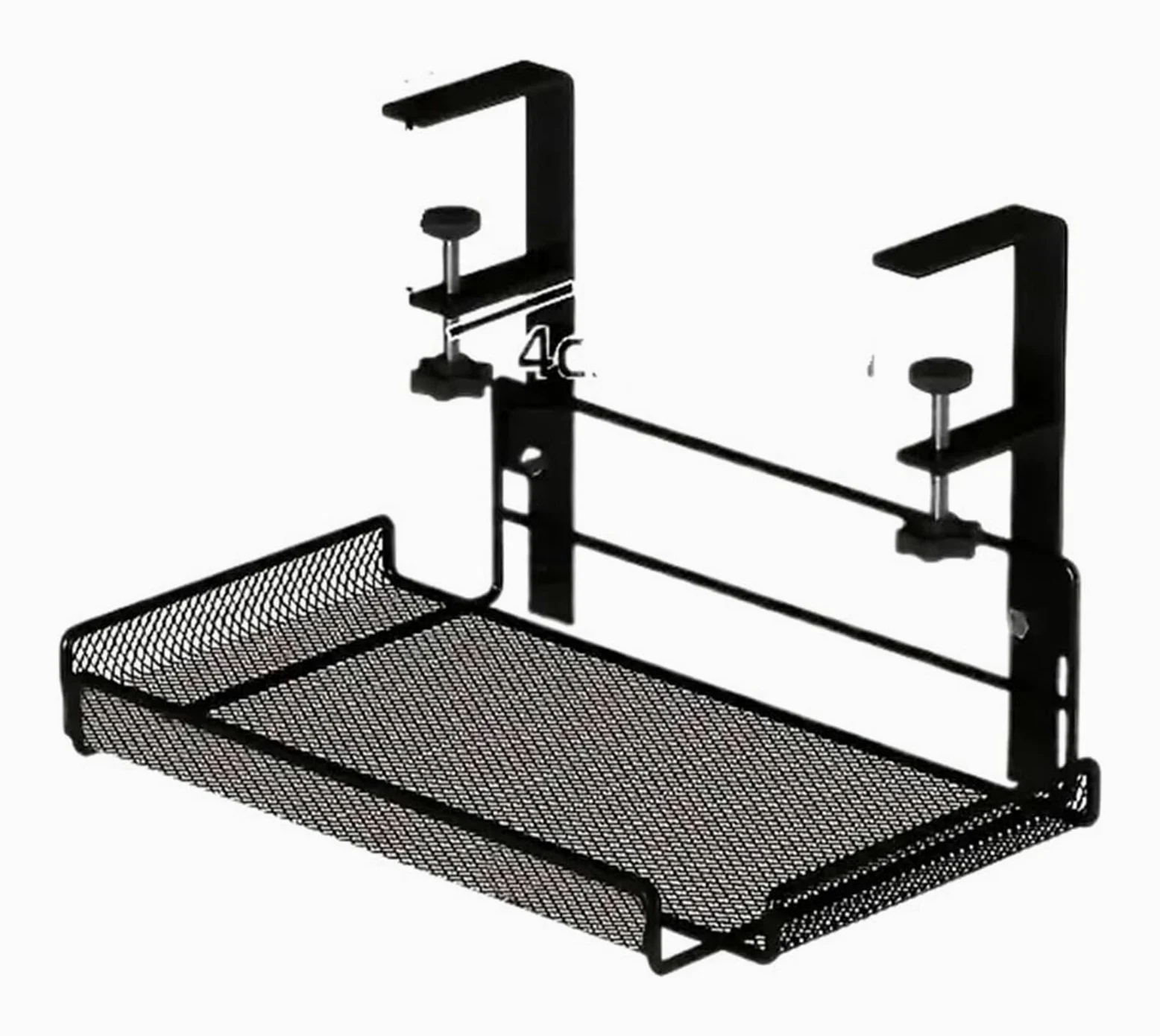 Vassoio for la gestione dei cavi sotto scrivania in metallo | Nero Bianco Regolabile S e L: Gestione dei cavi sotto la scrivania for l'ufficio in casa(Adjustable-s-black)