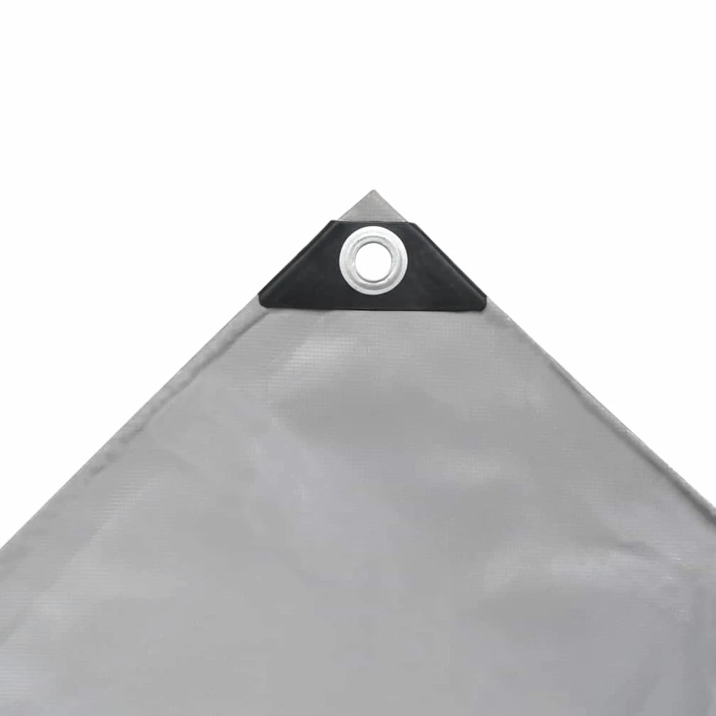 Telone di copertura, 650 g/m², 1,5 x 20 m, grigio, in tela con rivestimento in PVC, resistente alle intemperie, con occhielli in metallo, per mobili da giardino, piscina, auto, bicicletta