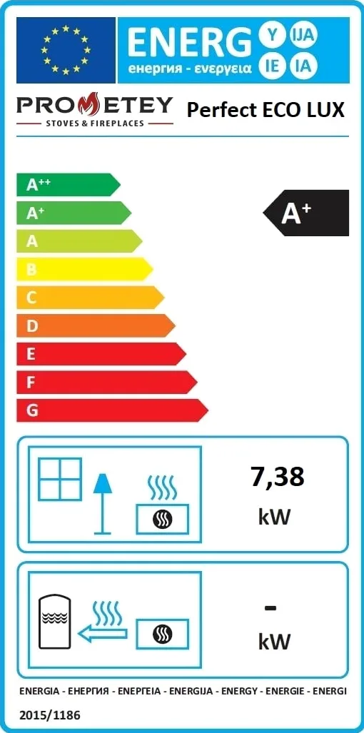 Prometey EEK A+, stufa a legna con vano cottura e piano cottura, Perfect Eco Lux red, 7 kW, stufa a legna da officina, forno a capanna, forno da giardino, USCITA CANNA FUMARIA SINISTRA