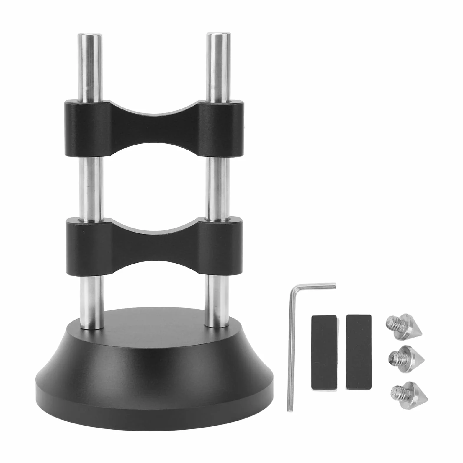Supporto per Cavi HiFi, Supporto per Cavi in ​​lega di Alluminio Ammortizzante per Amplificatore per Altoparlanti, Lettore CD e DVD, Facile da Usare, Riduce le Vibrazioni,