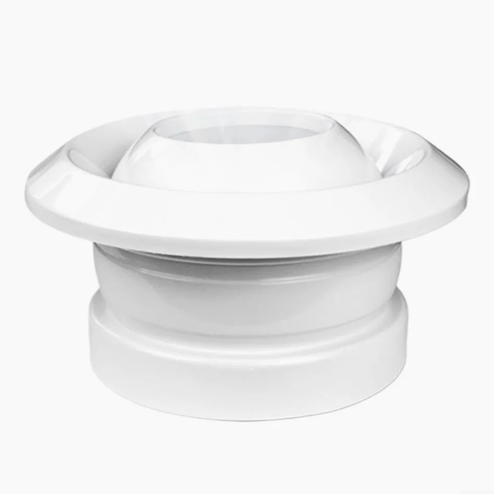 FACAIIO Jet - Griglia di ventilazione sferica per aria condizionata centralizzata, volume d'aria regolabile da 300 mm, copertura per griglia di ventilazione in ABS, girevole a 360°, uscita di scarico