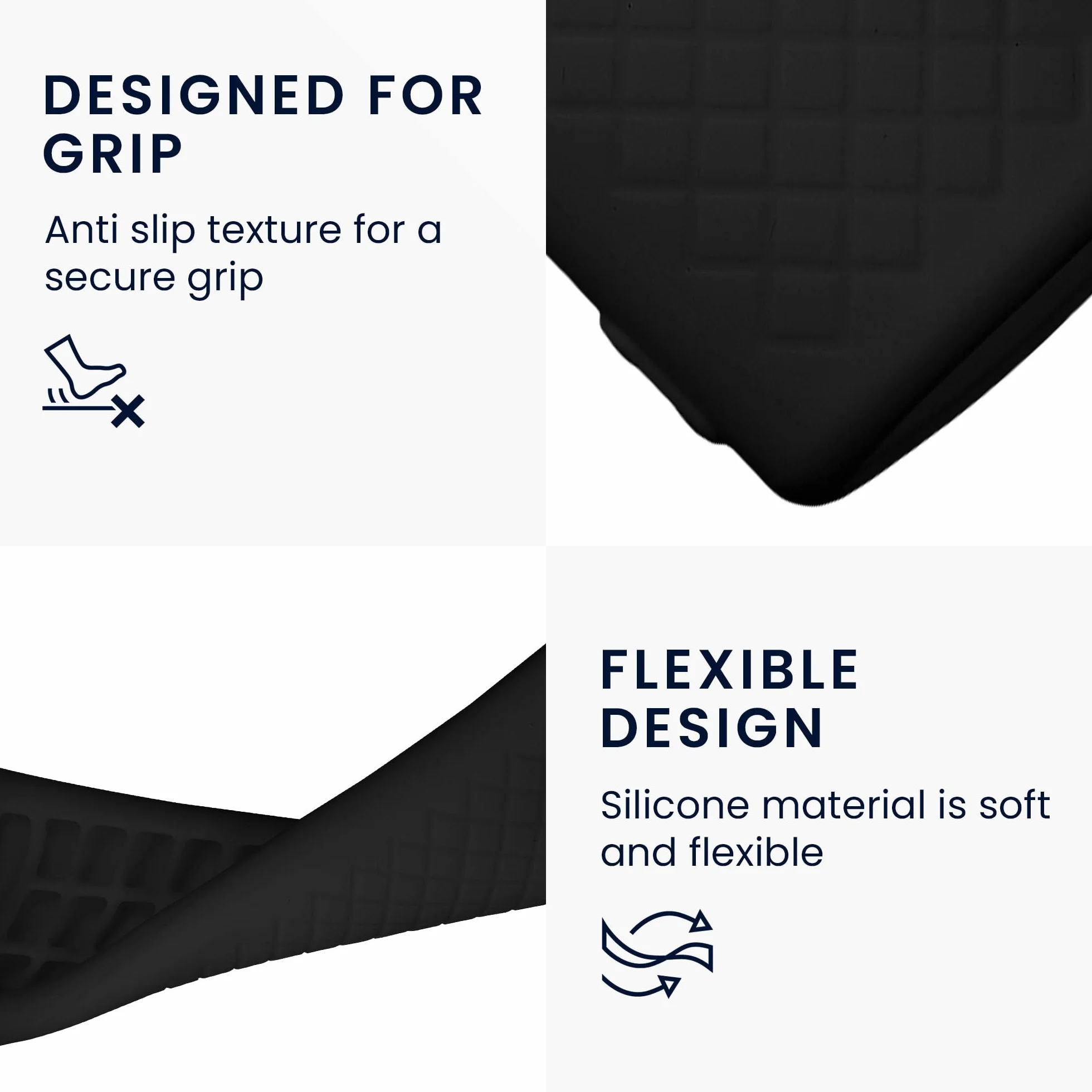 kwmobile Custodia Silicone Telecomando Compatibile con LG Smart TV AKB Cover - Guscio Protettivo Telecomando Antiscivolo - nero