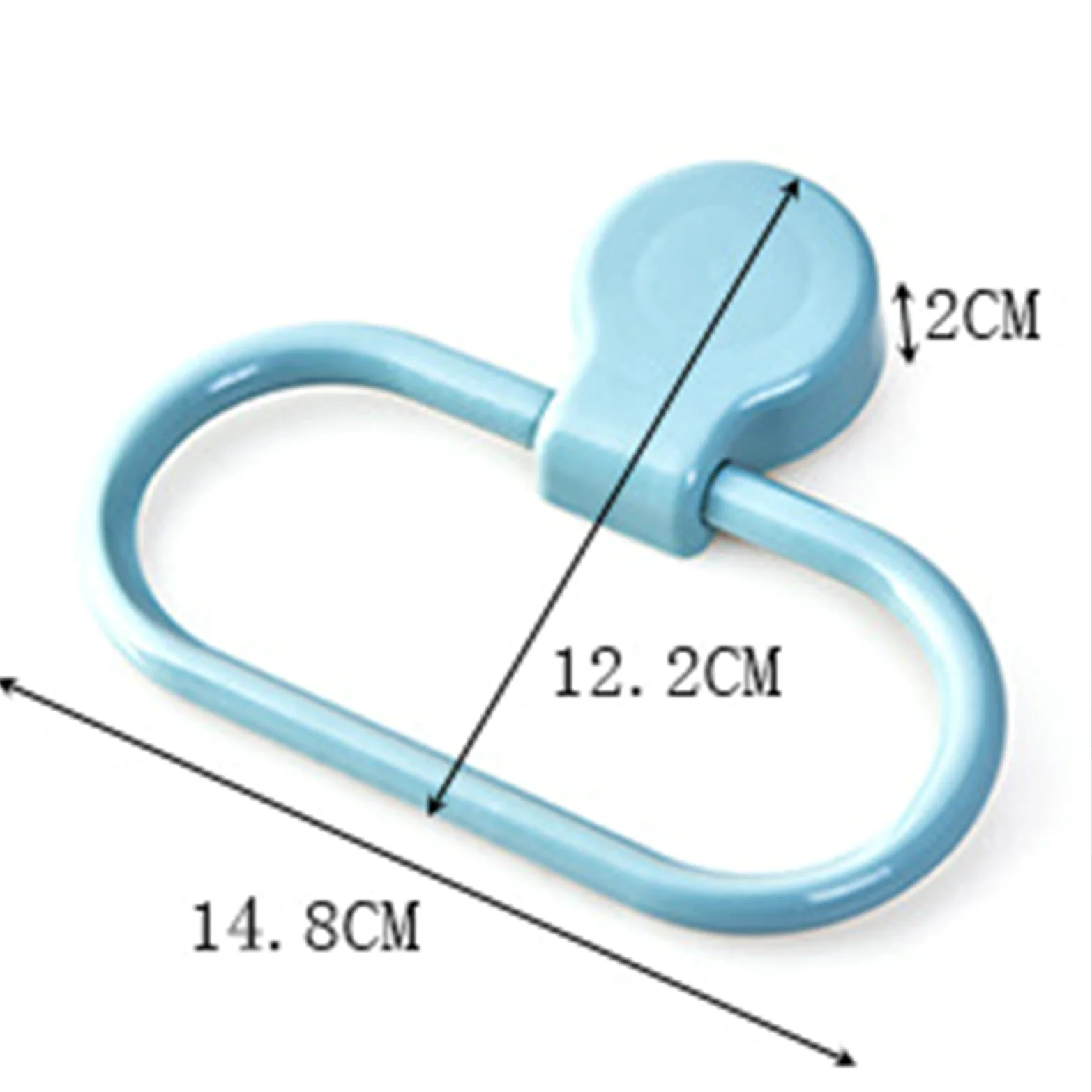 Anello di asciugamano auto adesivo con ganci a parete a parete rastrellino per bagno e perforazione da cucina Installazione gratuita Blu Avvito sul design LWX