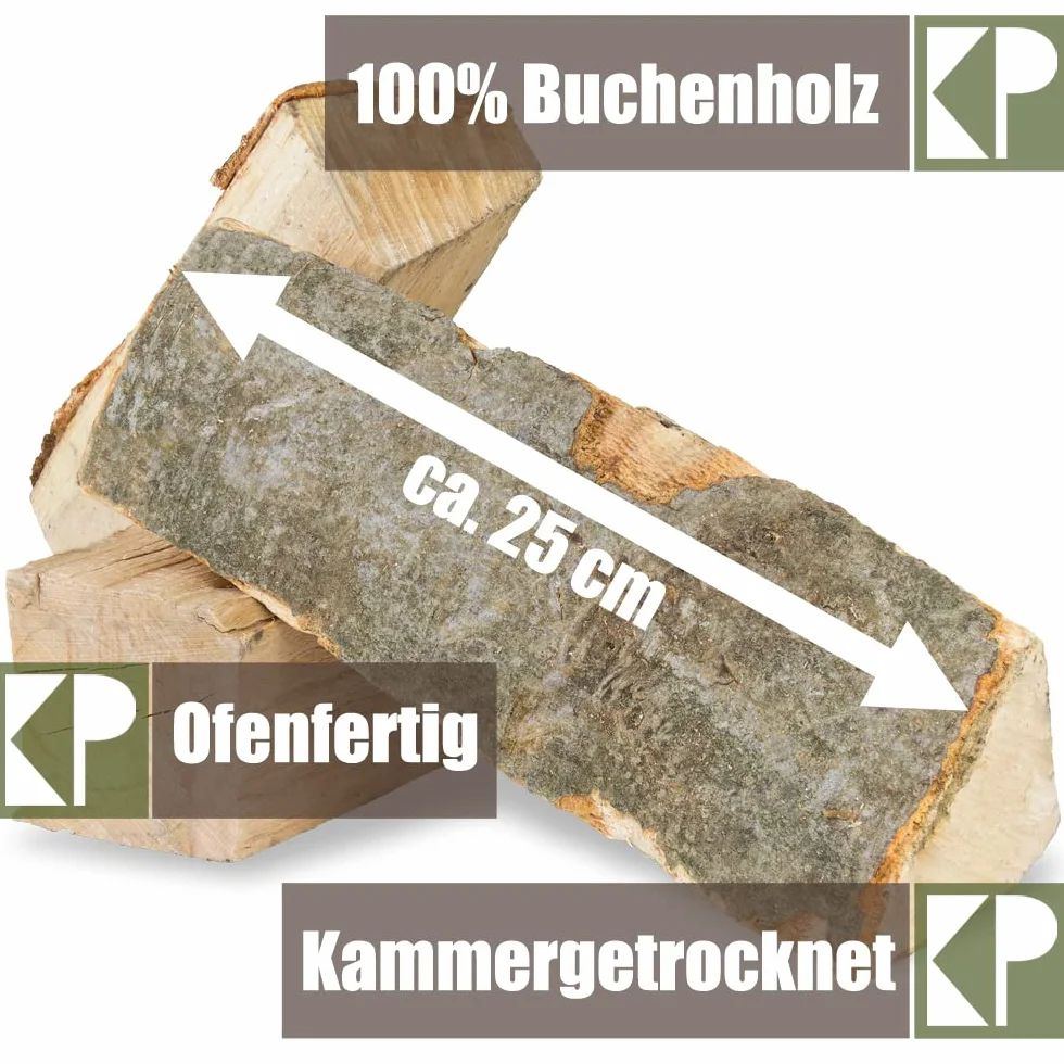 Legna da Ardere 25 cm Per Stufa e Camino Braciere Griglia Cestello per il Fuoco Ceppi 30, 60 o 90 kg Kingpower, Quantità:90 kg