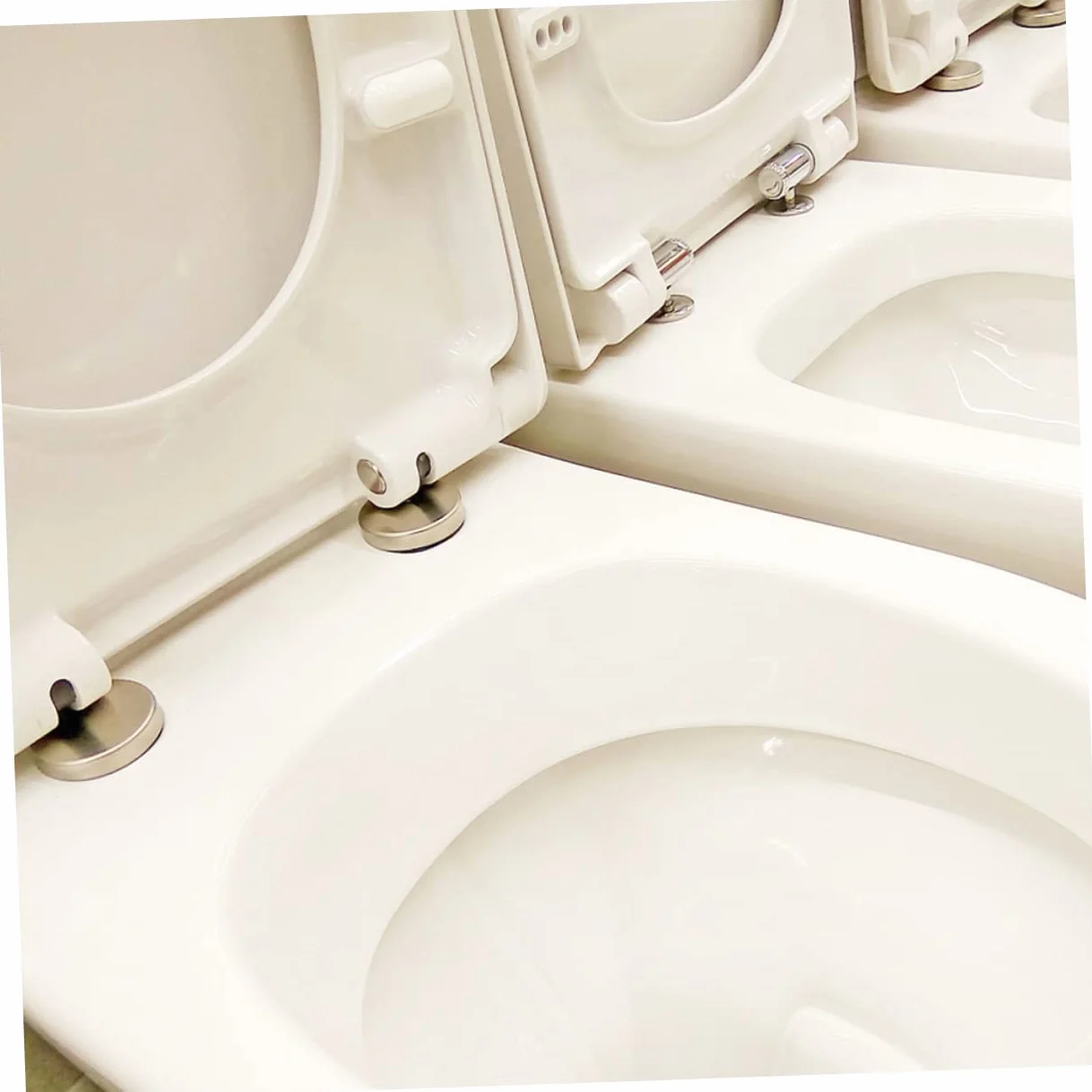 Set 2 Bulloni e Viti Fissaggio Sedile WC, Raccordi Sgancio Rapido Cerniere, Compatibili Sedili Standard Legno Resina Plastica