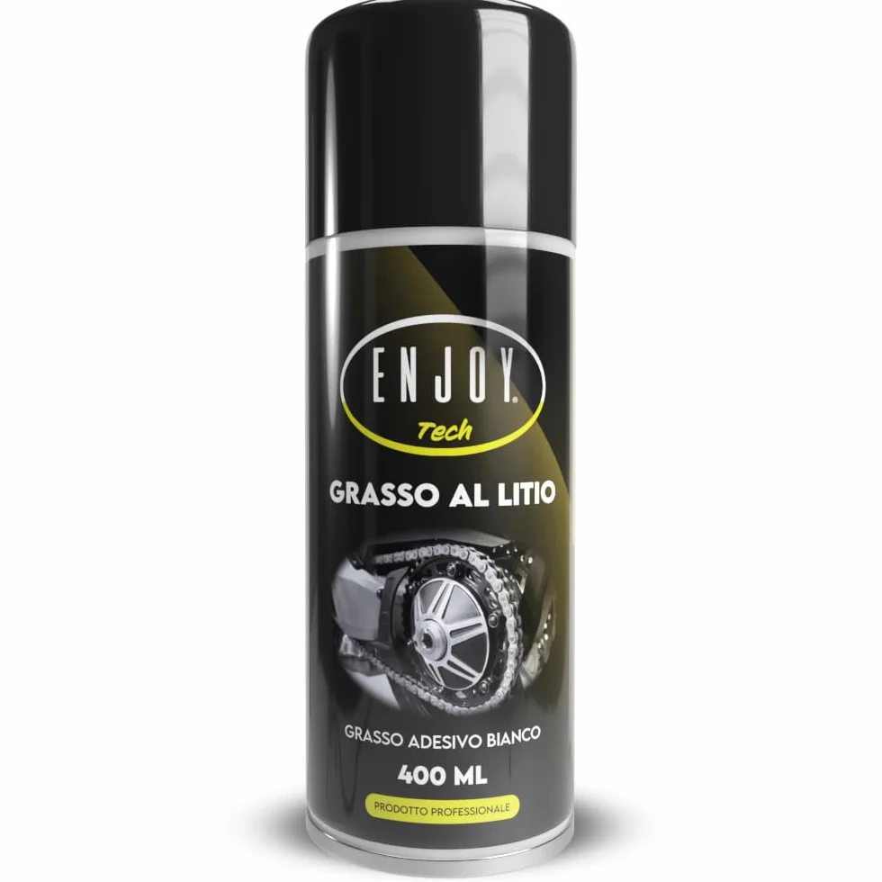 Grasso al Litio Spray 400ml Lubrificante Professionale Made in Italy Idrorepellente Anti-Ossidazione