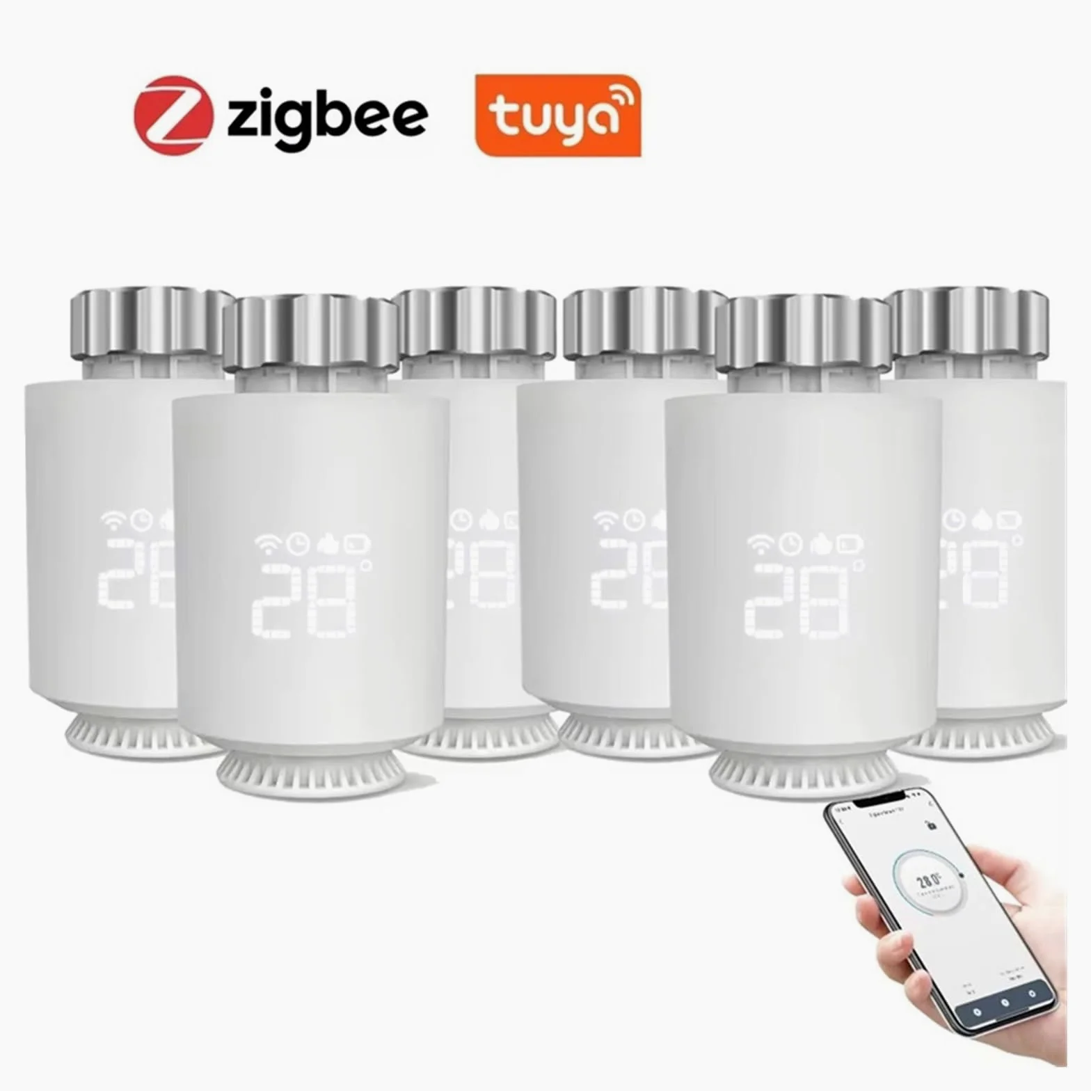 Supporto For Regolatore Di Temperatura Della Valvola Termostatica Smart TRV Del'attuatore Del Radiatore Tuya ZigBee Risparmia Sui Costi Di Riscaldamento Energetico