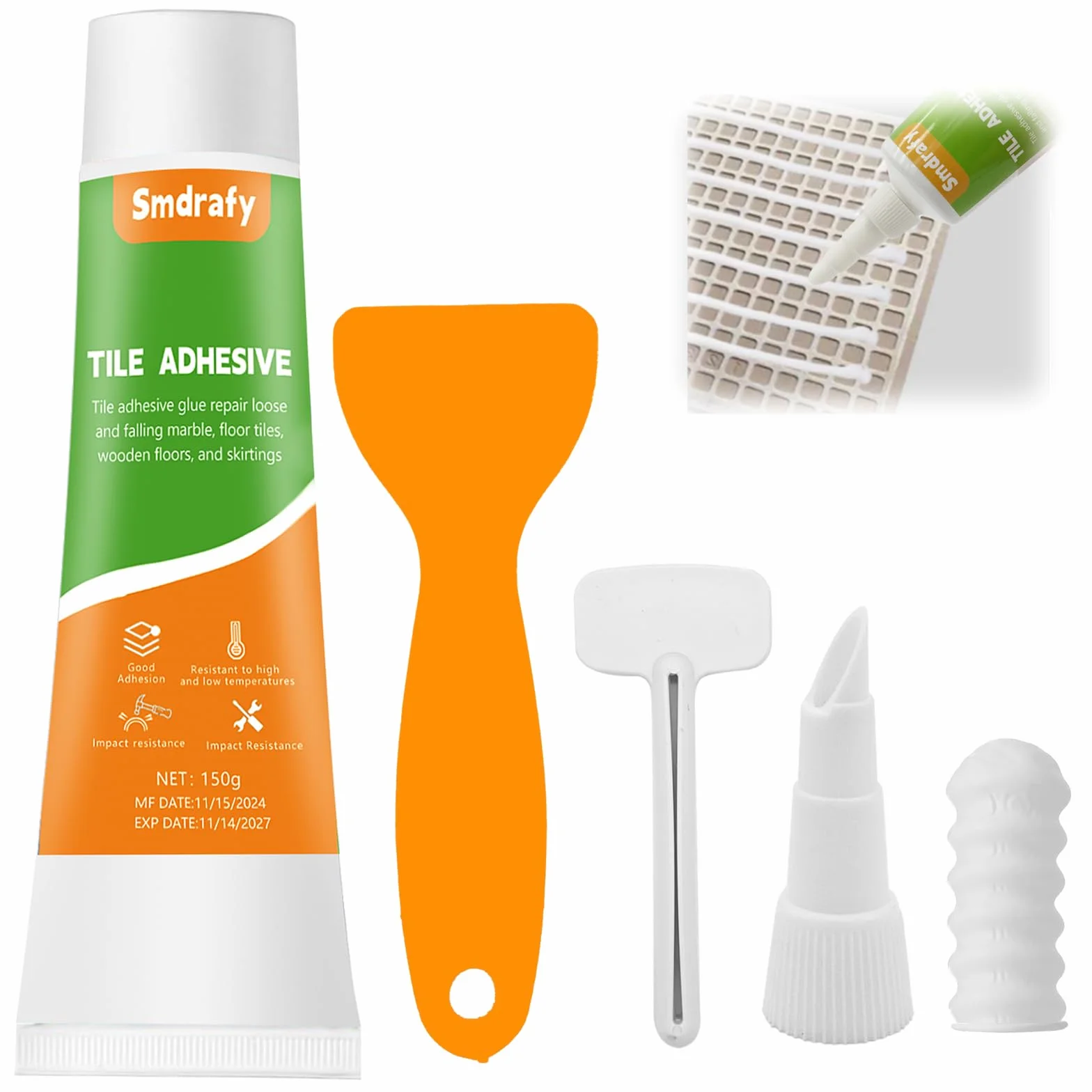 Colla Piastrelle Interno Esterni Resistente Temperature 150g