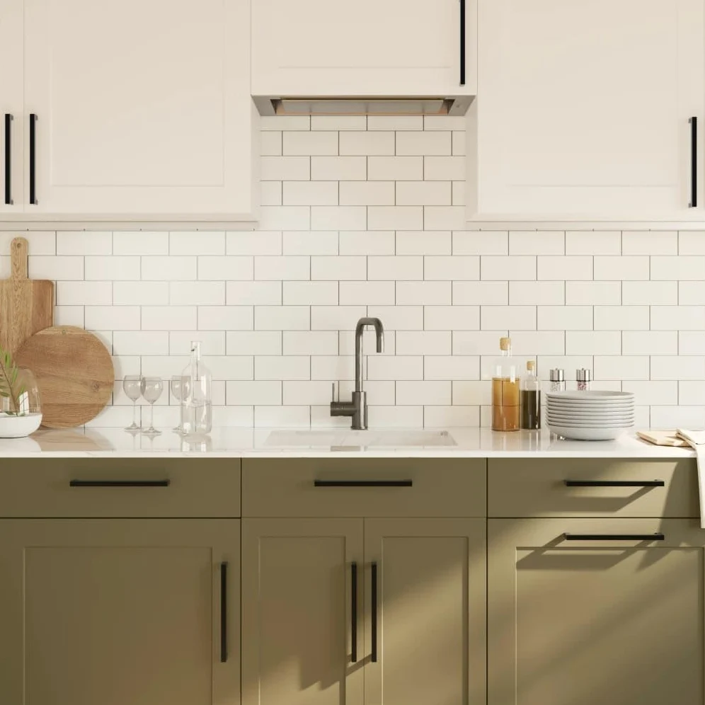 Maniglie per mobili in acciaio inox, 10 pezzi, 224 mm, per armadio, porta, cassetto, cucina, bagno, ufficio, guardaroba, cassettiera, design moderno, durevole e resistente alla ruggine