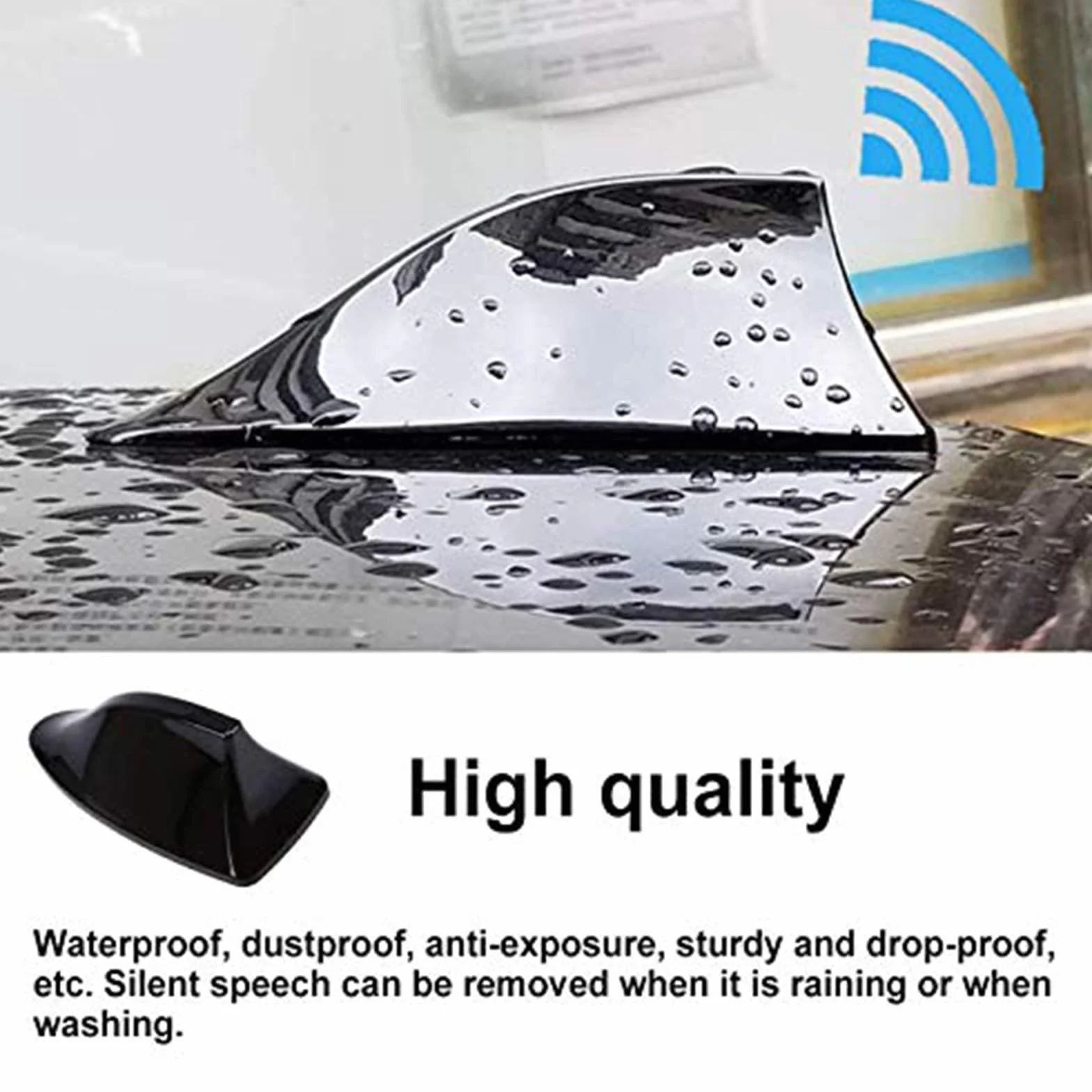 Antenna Auto Squalo Pinna,per Suzuki S Cross Scross 2014-2025 2026 Segnale Radio AM FM Potenziato Aerodinamica Base Adesiva ABS Ricambio Esterno Sportivo,B
