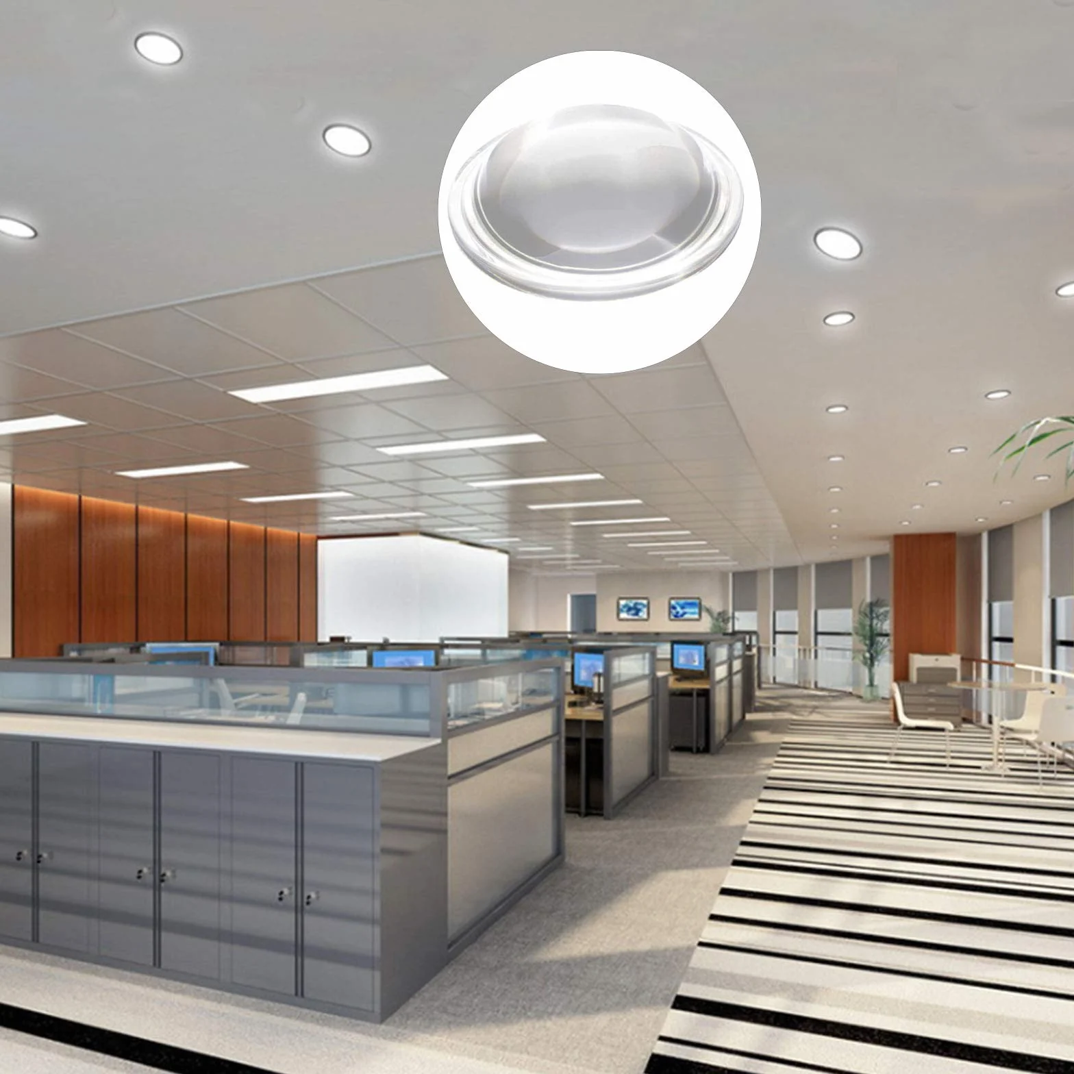 Lente ottica LED Condensatore 44/19mm Vetro Convesso Lente per Proiettori, Lampade Auto, Torce e Proiezione