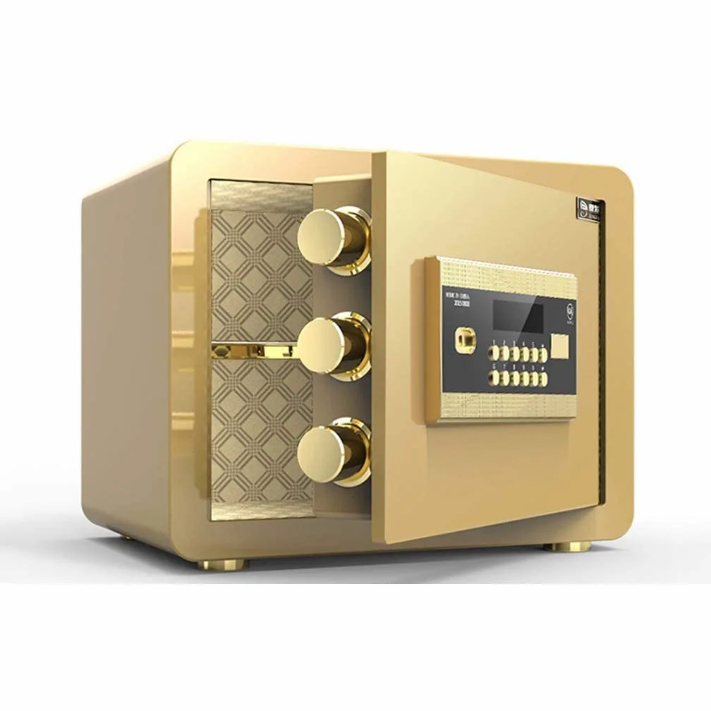 XJBTBA Cassaforte Elettronica con Password, SDeposit Interamente in Acciaio antifurto Comodino da 35 cm Stoccaggio Invisibile per Contanti/Gioielli/Documenti SCabinet