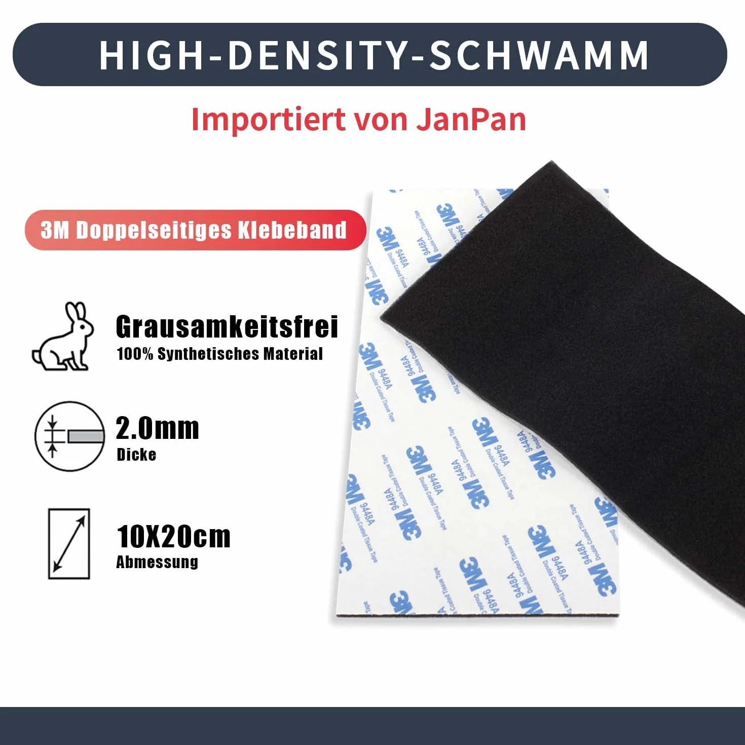 eTone Light Leak Proof Sponge High Density Foam film Replacement Light Seal Foam with Tongs for 120/135 Film Cameras Large Format Accessories, 2 mm
