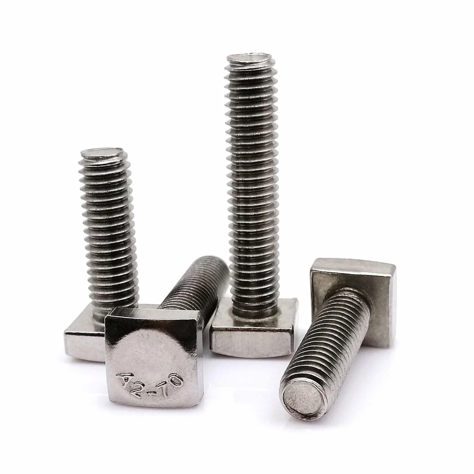 Piatto in Acciaio Inox Quadrato M6/M8 GB35 304 A2-70 Vite di Macchina Bullone 8-80mm