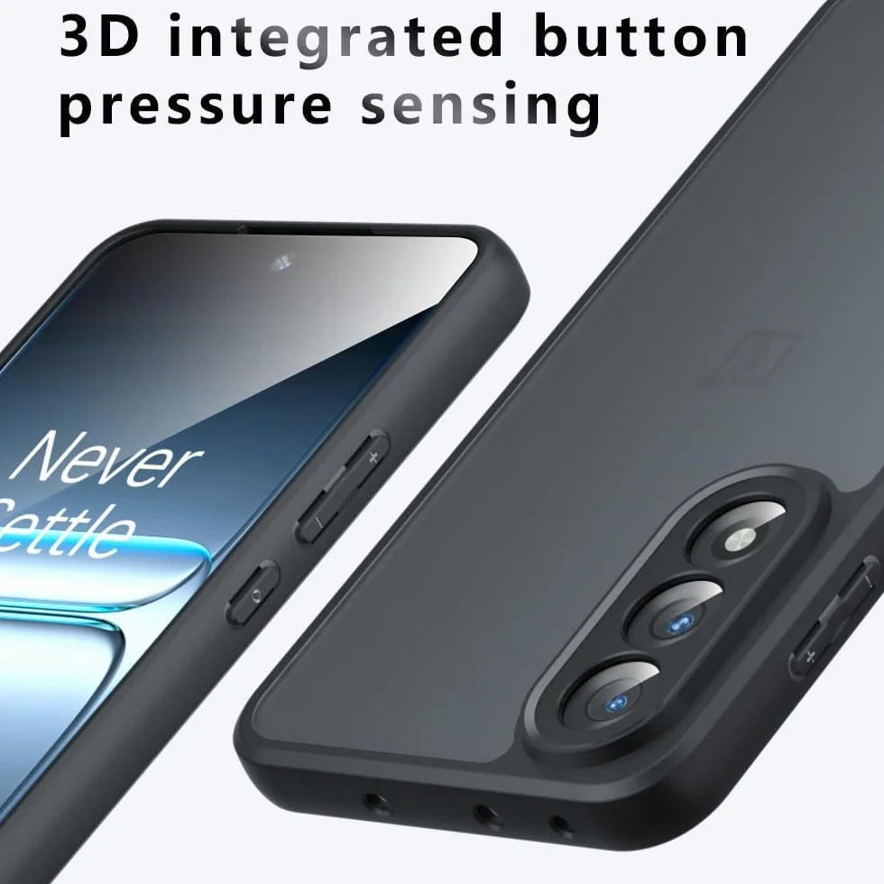 Lemxiee Cover per OnePlus Nord 5 Case con Anti-impronta & Anti-caduta Custodia in silipere flessibile + Acrilico smerigliato