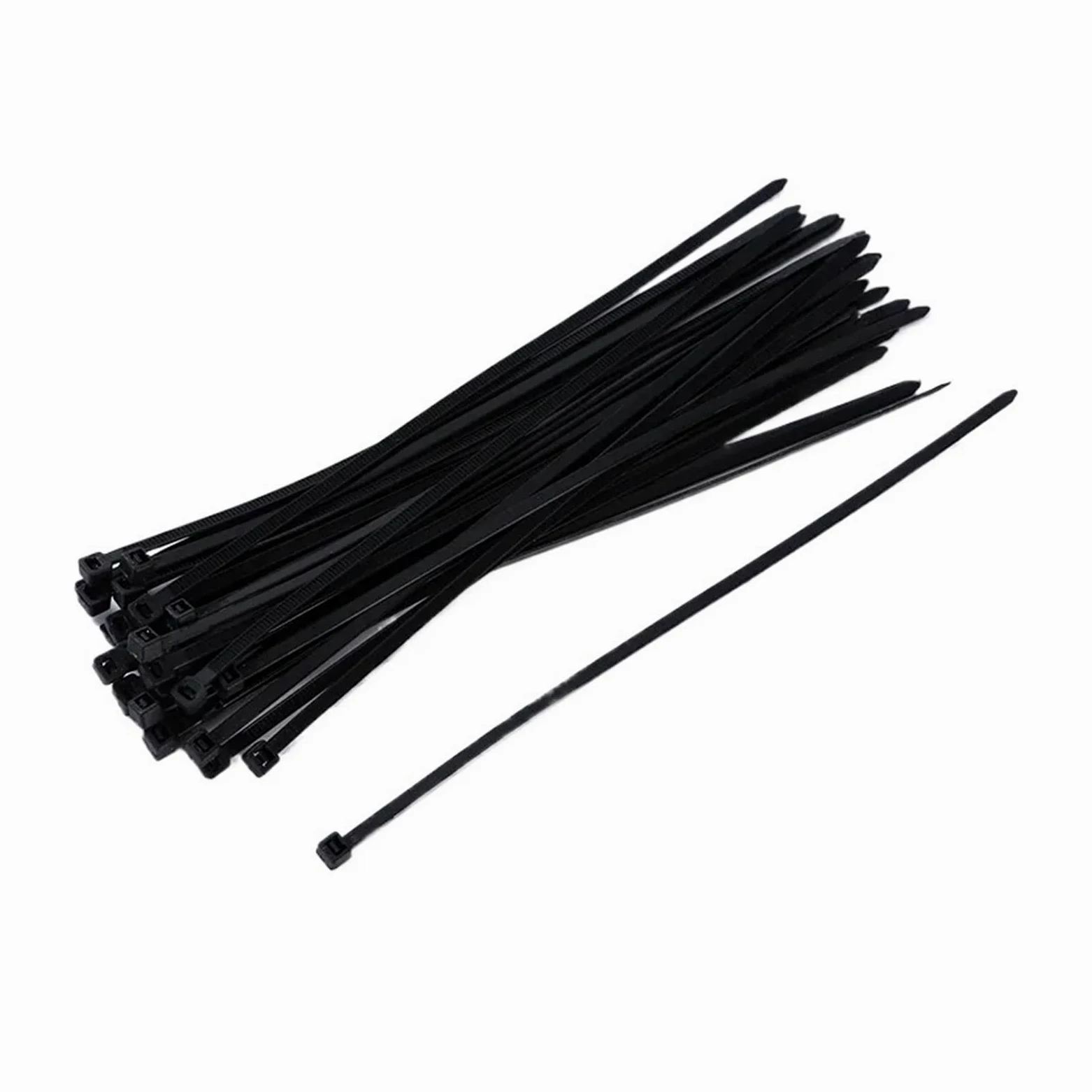 Fascette per cavi con fibbia regolabile Fascette per cavi autobloccanti, plastica, cinture di raggruppamento di fili, organizzatore vari(Bk1.9x100mm1000pcs)