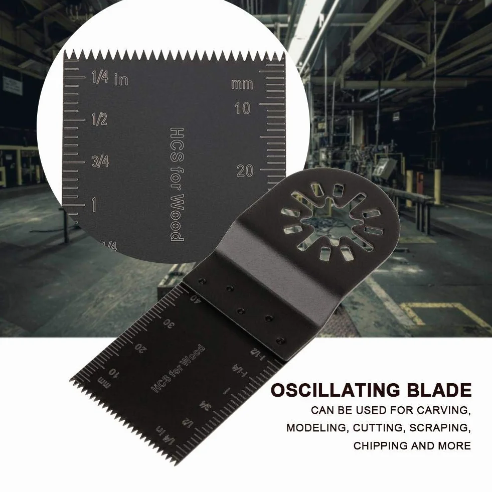 Kit di lame per multiuso multiuso 20 lame per oscillanti universali 34 mm, con pennarelli integrati per il taglio