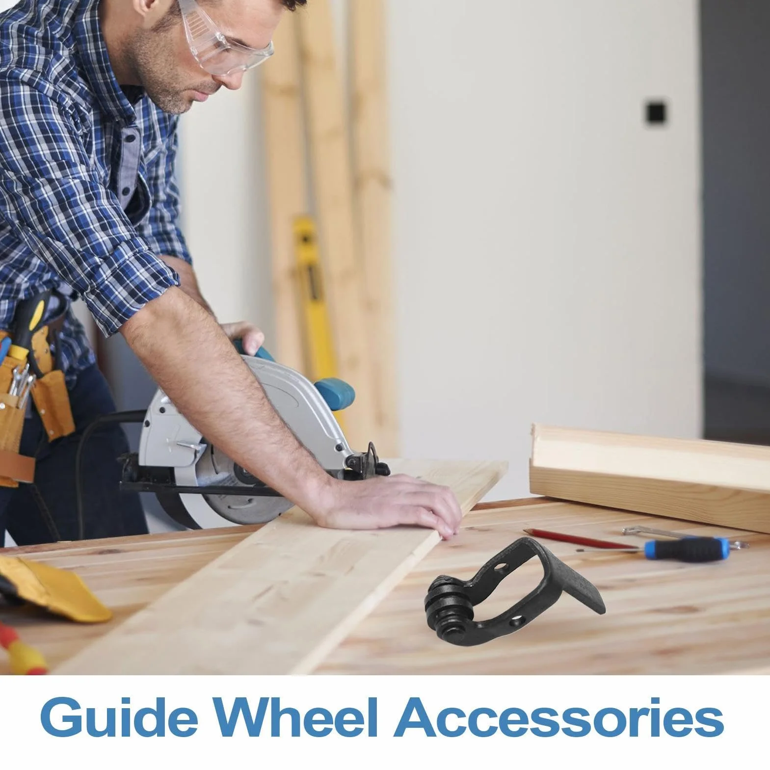 Guida per seghetto alternativo - Ruota a rulli per la precisione 'utensile | Accessorio di ricambio con rotazione e design di allineamento di precisione per uso professionale, lavorazione d