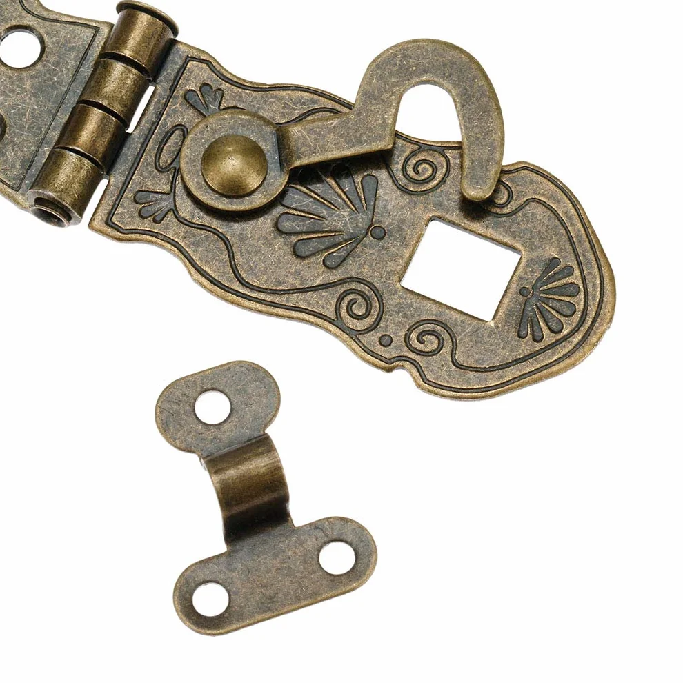 Cerniere per Notebook in Stile Vintage 90 Gradi Metallo Bronzo Anticato Chiusura a Gancio
